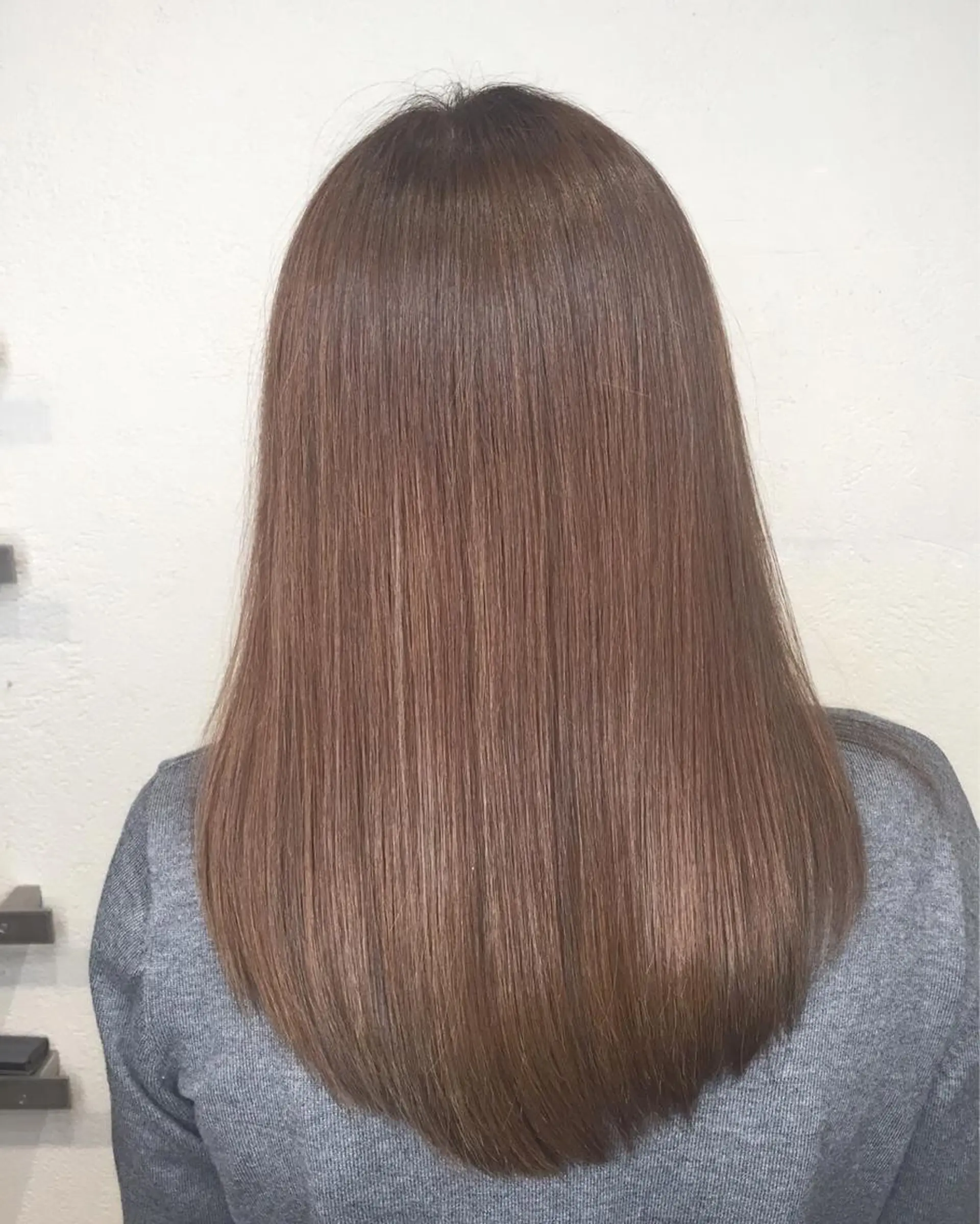 セミロング ボブスタイル/ 透明感カラー/八幡のヘアスタイル