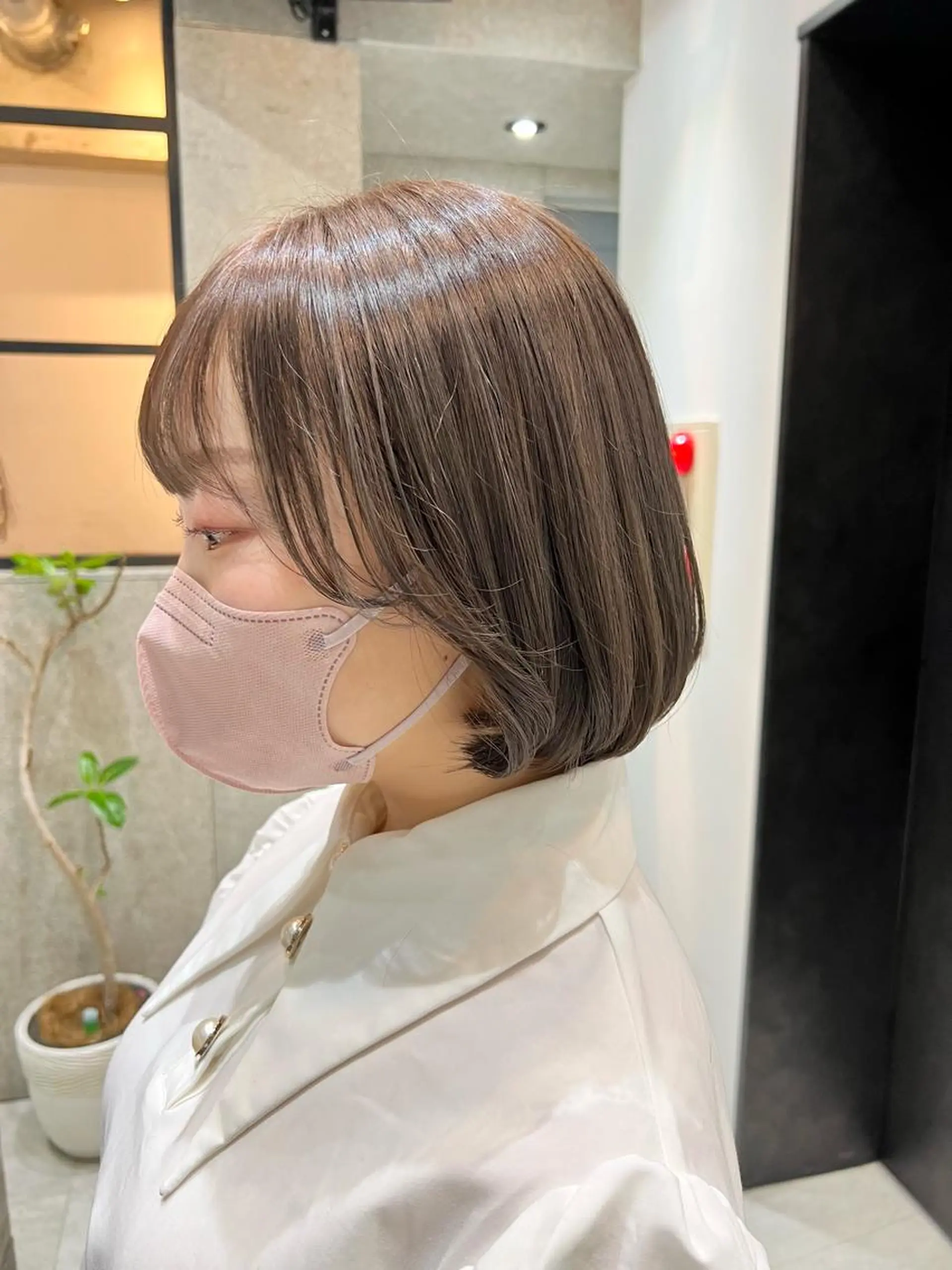 ショート カラー アディクシーカラー ベージュカラー ミルクティーベージュ カット ヘアカラー トリートメント 🌿ニュアンス/髪質 改善🌿Fukudaのヘアスタイル