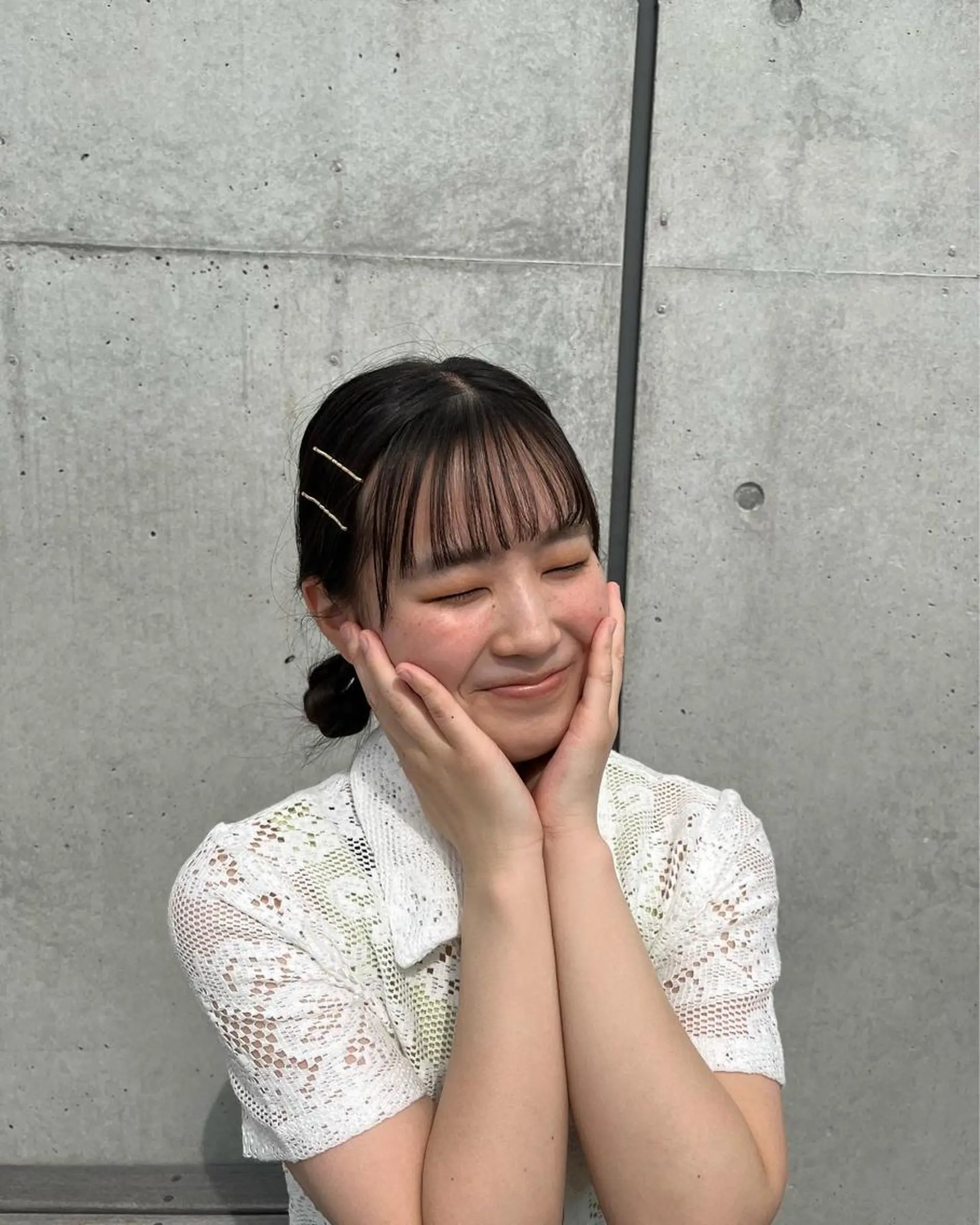 ミディアム ヘアアレンジ -みつま はるな-のヘアスタイル