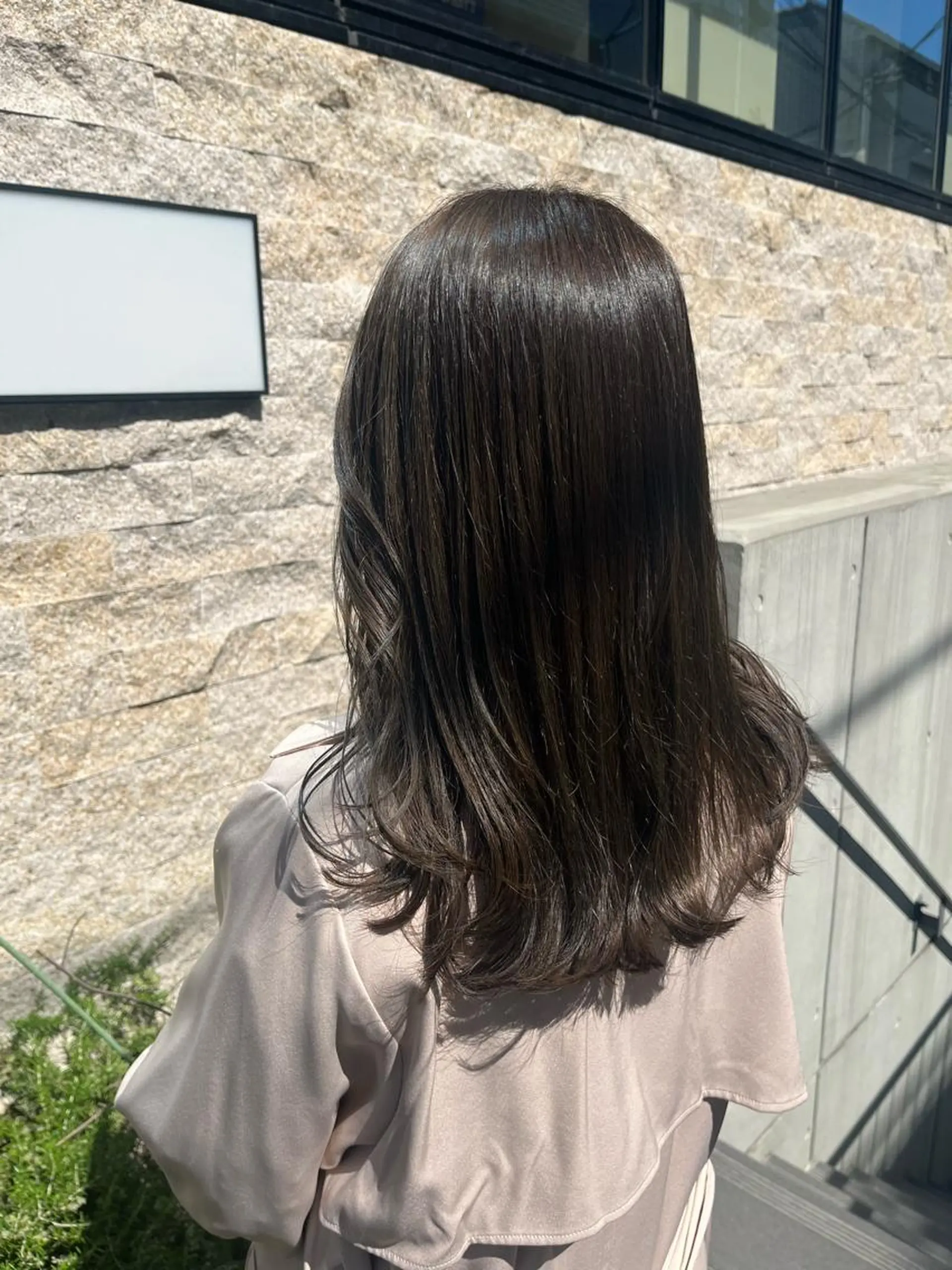 ミディアム カラー グレージュ カット ヘアカラー トリートメント ✨透明感カラー✨ 🦖佐々木未来🦕のヘアスタイル