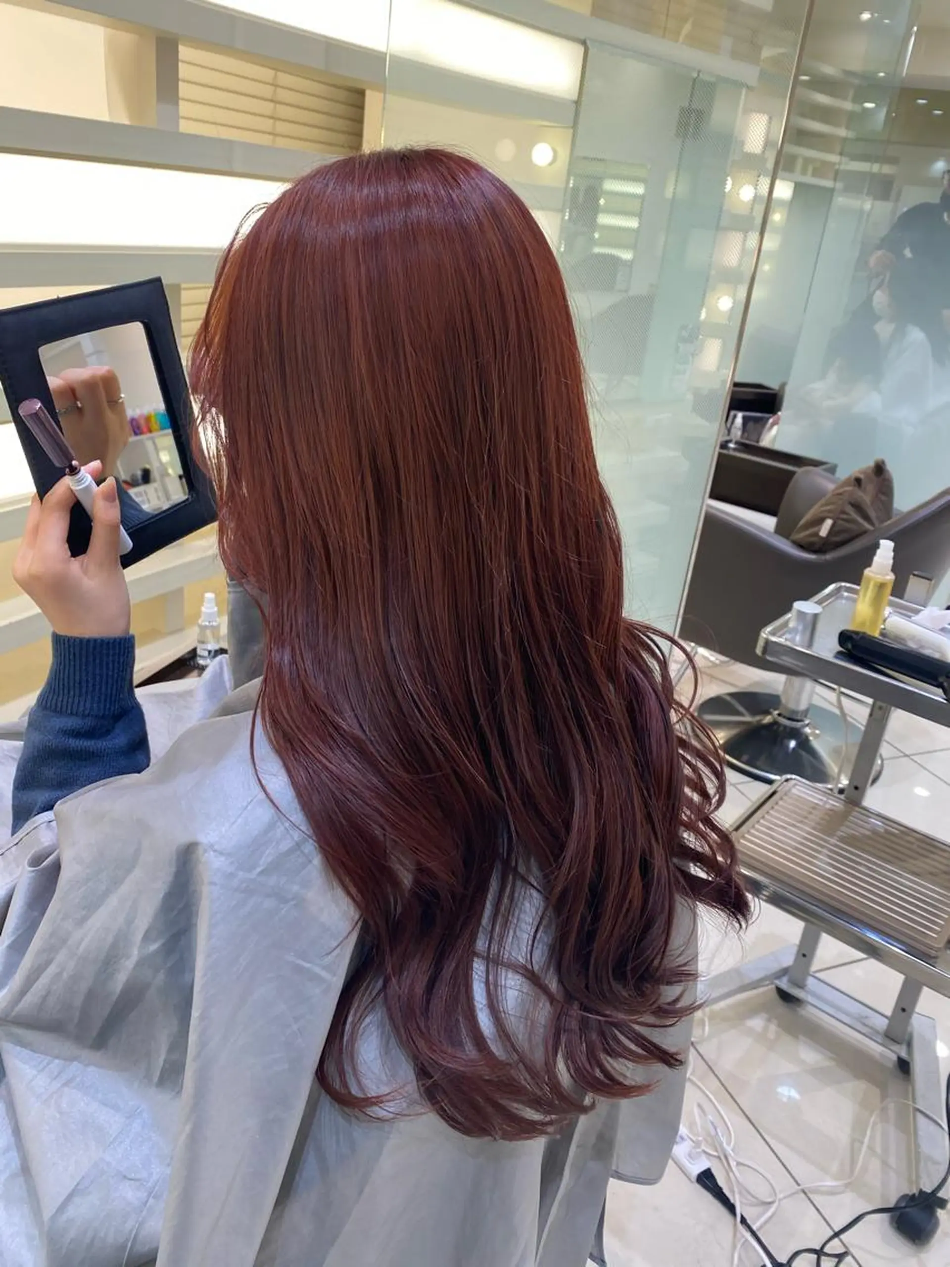 ロング カラー ヘアアレンジ 銀座メンズ専門🖤 小島奈々のヘアスタイル