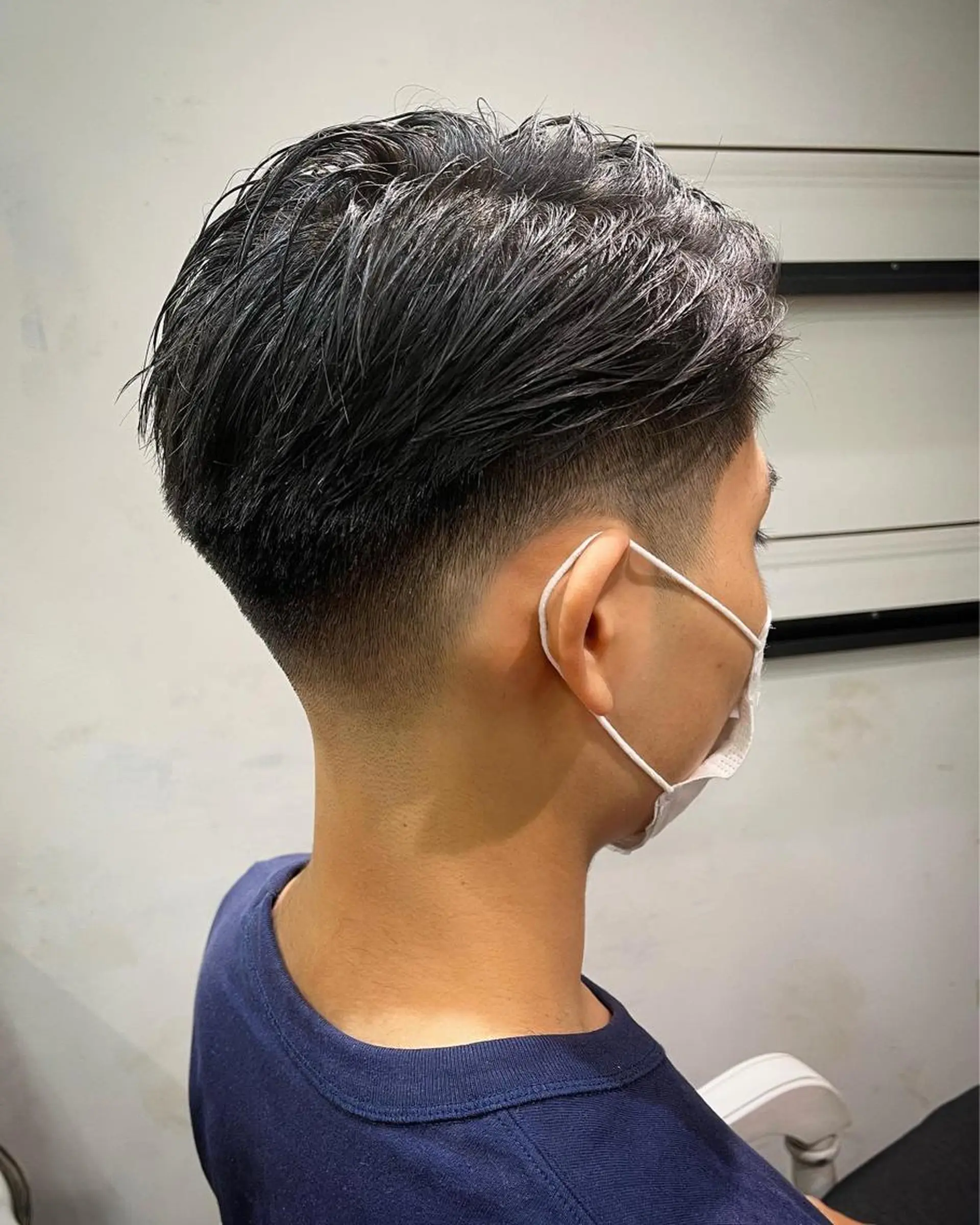 ショート パーマ メンズ アイブロウ フェードカット 京都駅メンズカット/ パーマ/Keigoのヘアスタイル