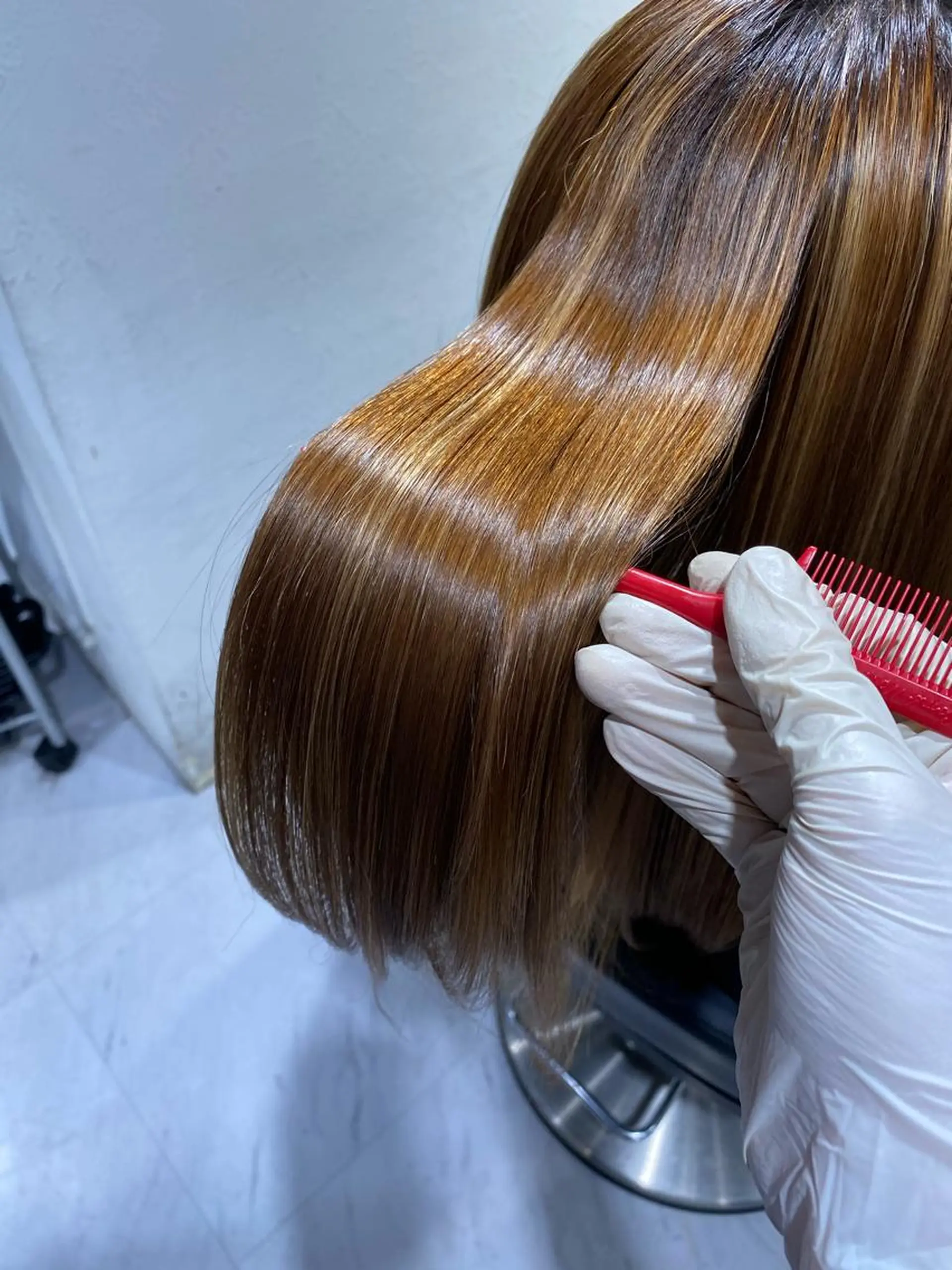 セミロング カラー ヘアアレンジ 外苑前NO.1艶髪 透明感カラーのヘアスタイル