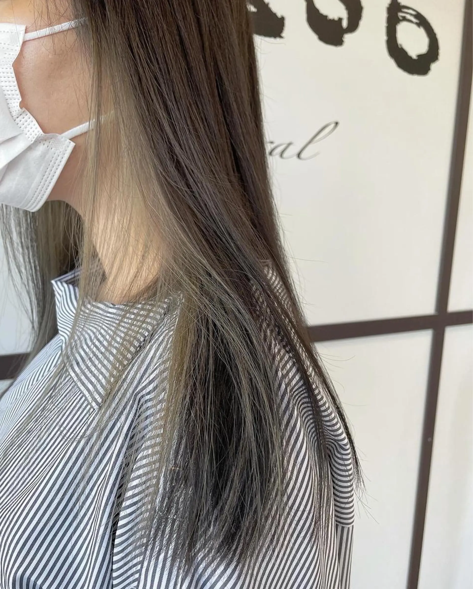 ロング カラー アッシュ インナーカラー 外国人風カラー レイヤーカット ヘアカラー トリートメント 河合秀明/ショート /ボブ/レイヤーのヘアスタイル