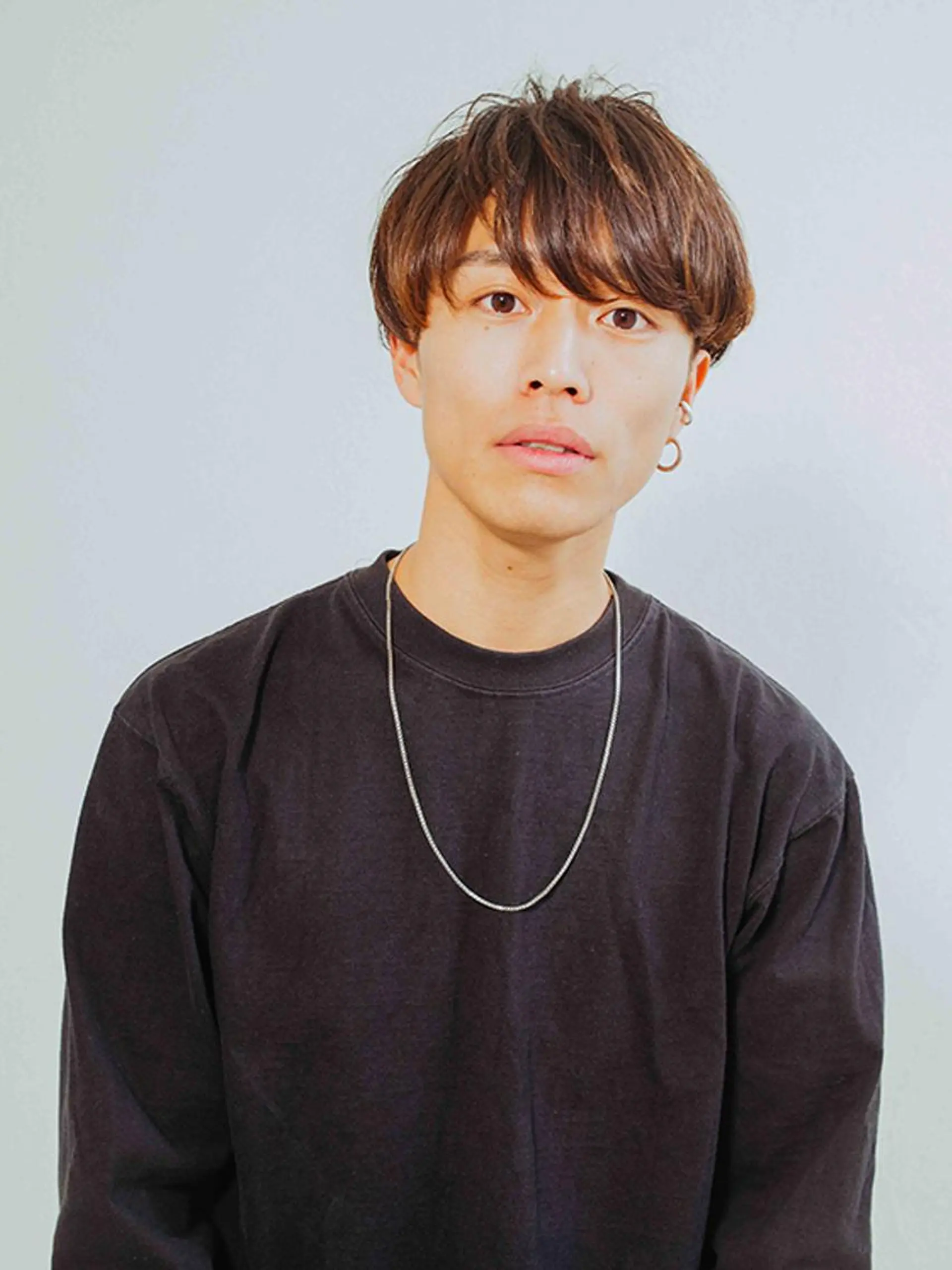 ミディアム カラー パーマ メンズ 似合わせ💖トレンド ✨TAKAMI😊のヘアスタイル
