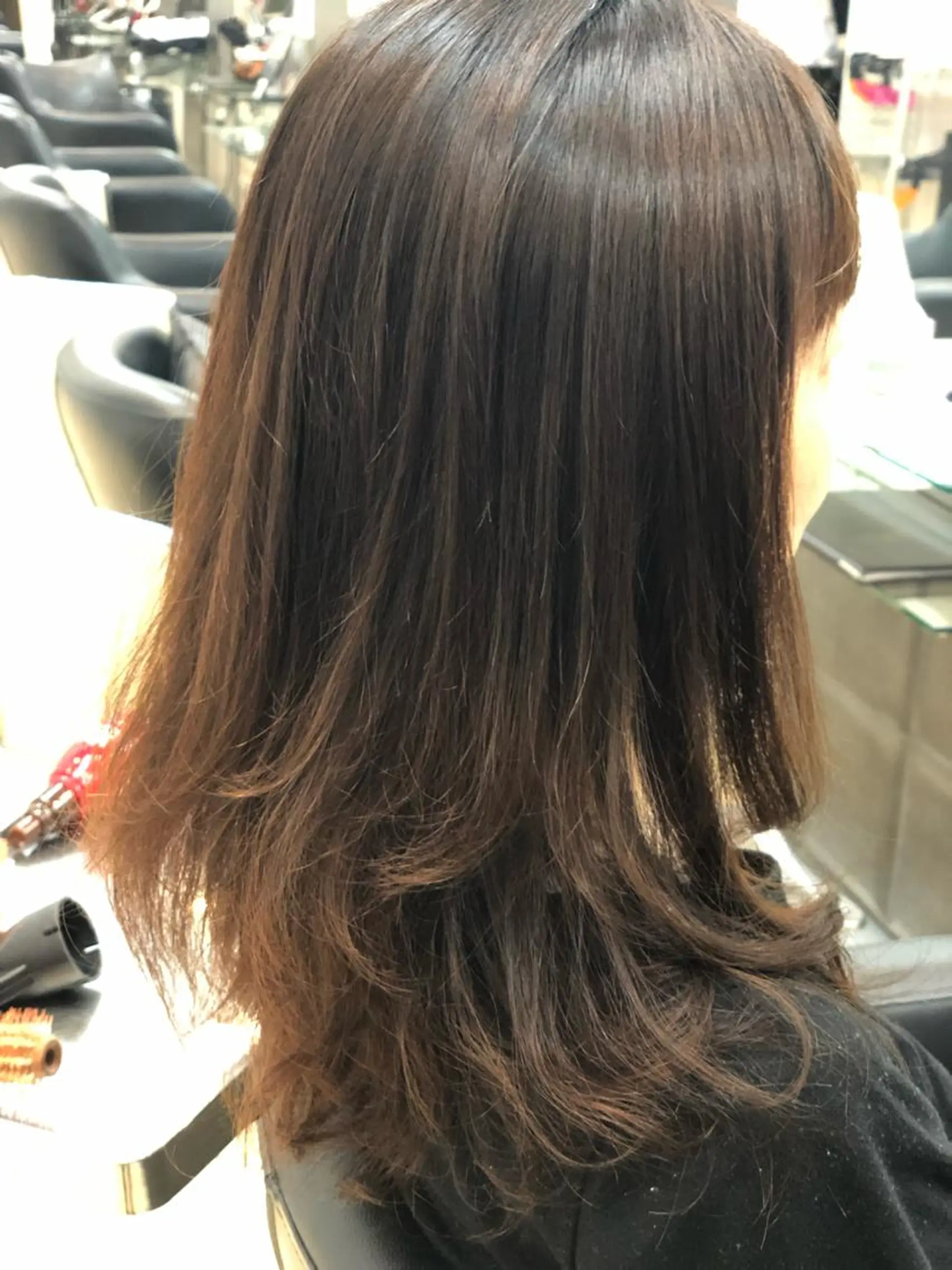 セミロング パーマ 斎藤 みくのヘアスタイル