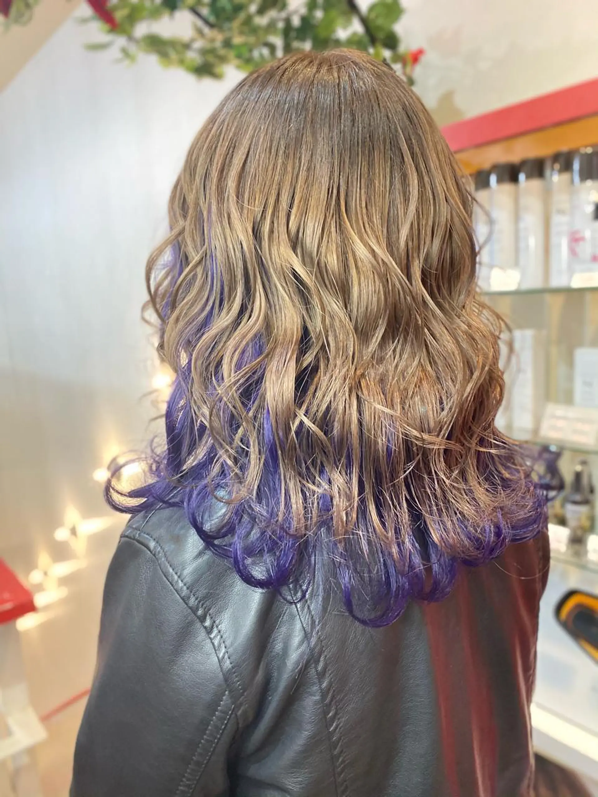 ミディアム パープルカラー ヘアカラー ゆぴ☾‪/推しカラー /ハイトーンのヘアスタイル