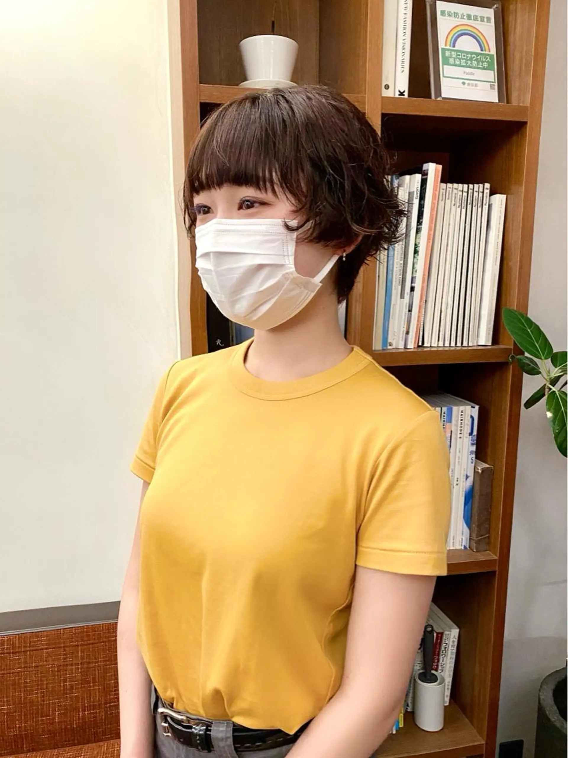 ショート パーマ 似合わせレイヤー/ ニュアンスパーマ高倉のヘアスタイル