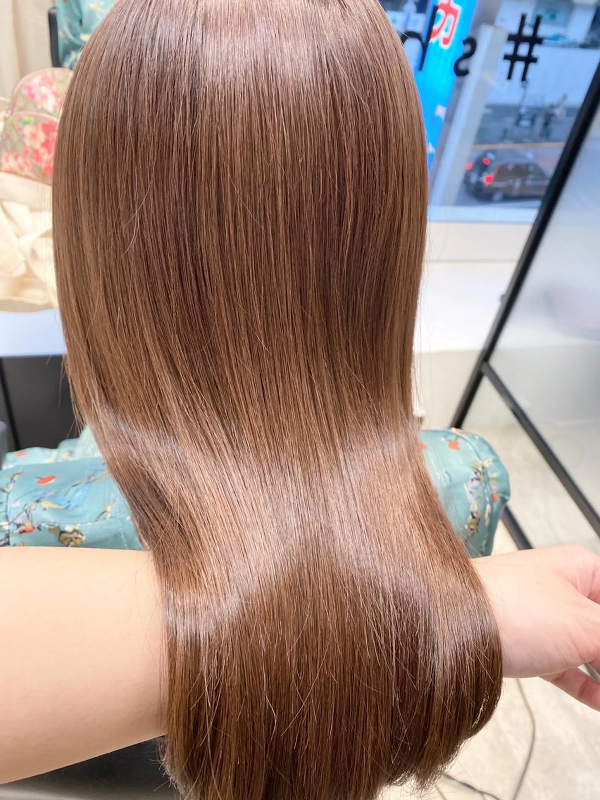 ロング カット 縮毛矯正 トリートメント HIRATA ASUKAのヘアスタイル