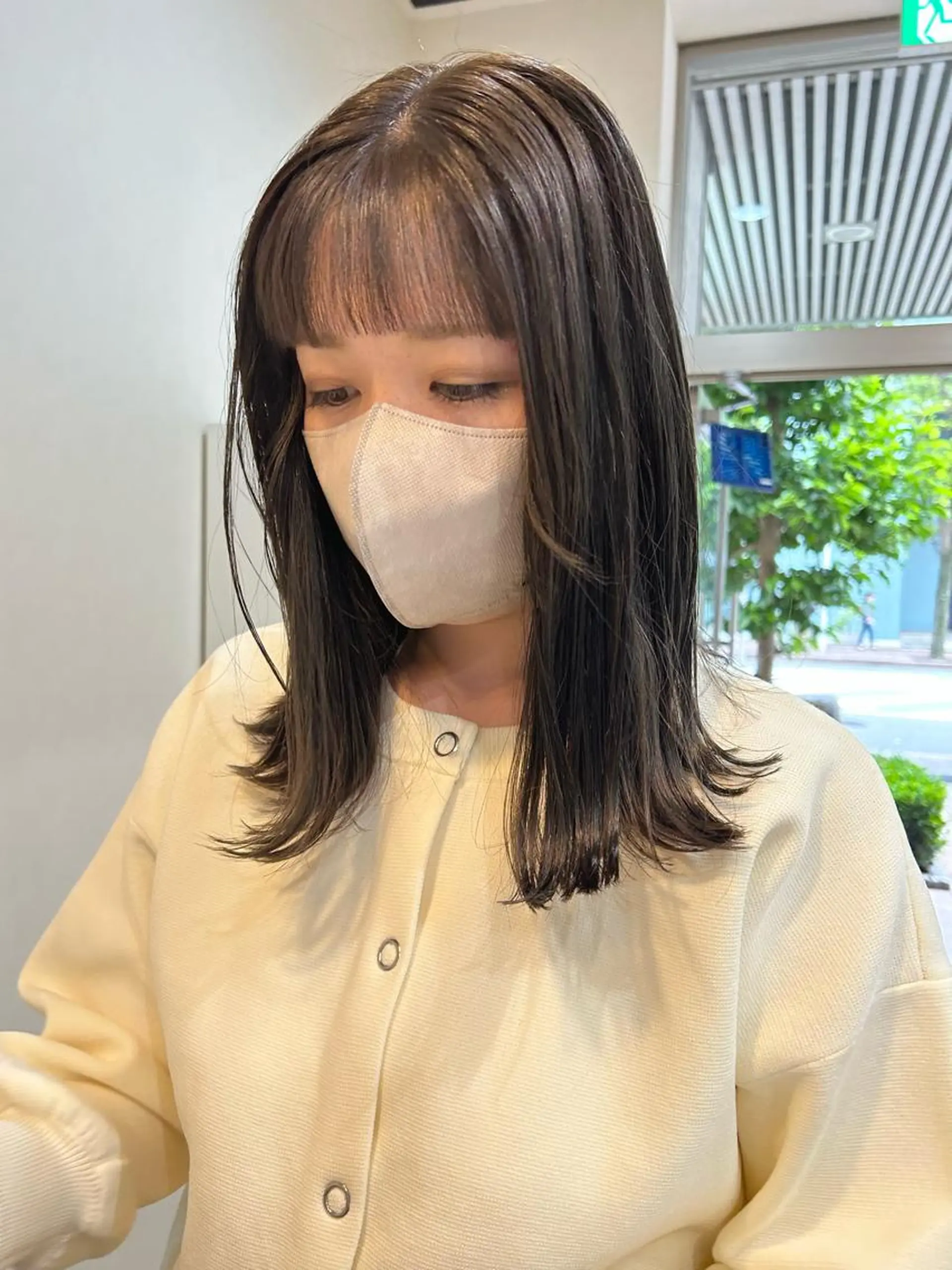 ロング カラー ケアカラー カット ヘアカラー 縮毛矯正 トリートメント ボブ/透明感カラー 🧸YUI❤️のヘアスタイル