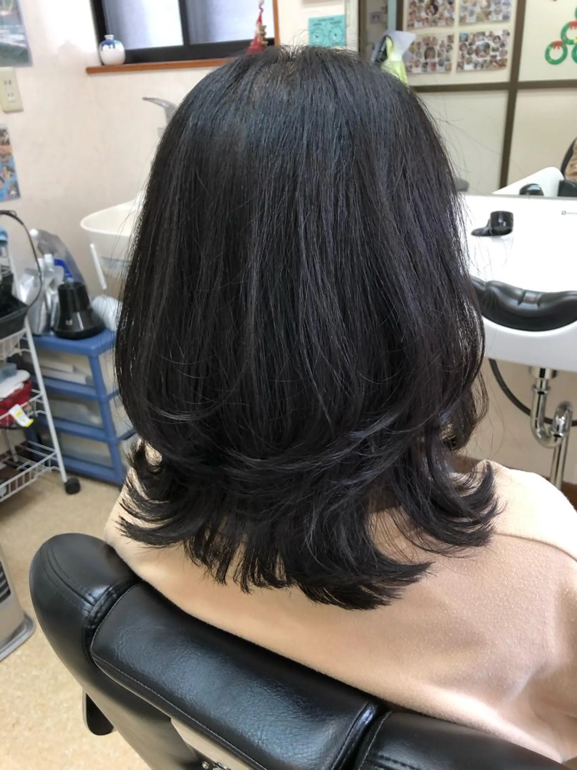 ミディアム 石塚 浩のヘアスタイル