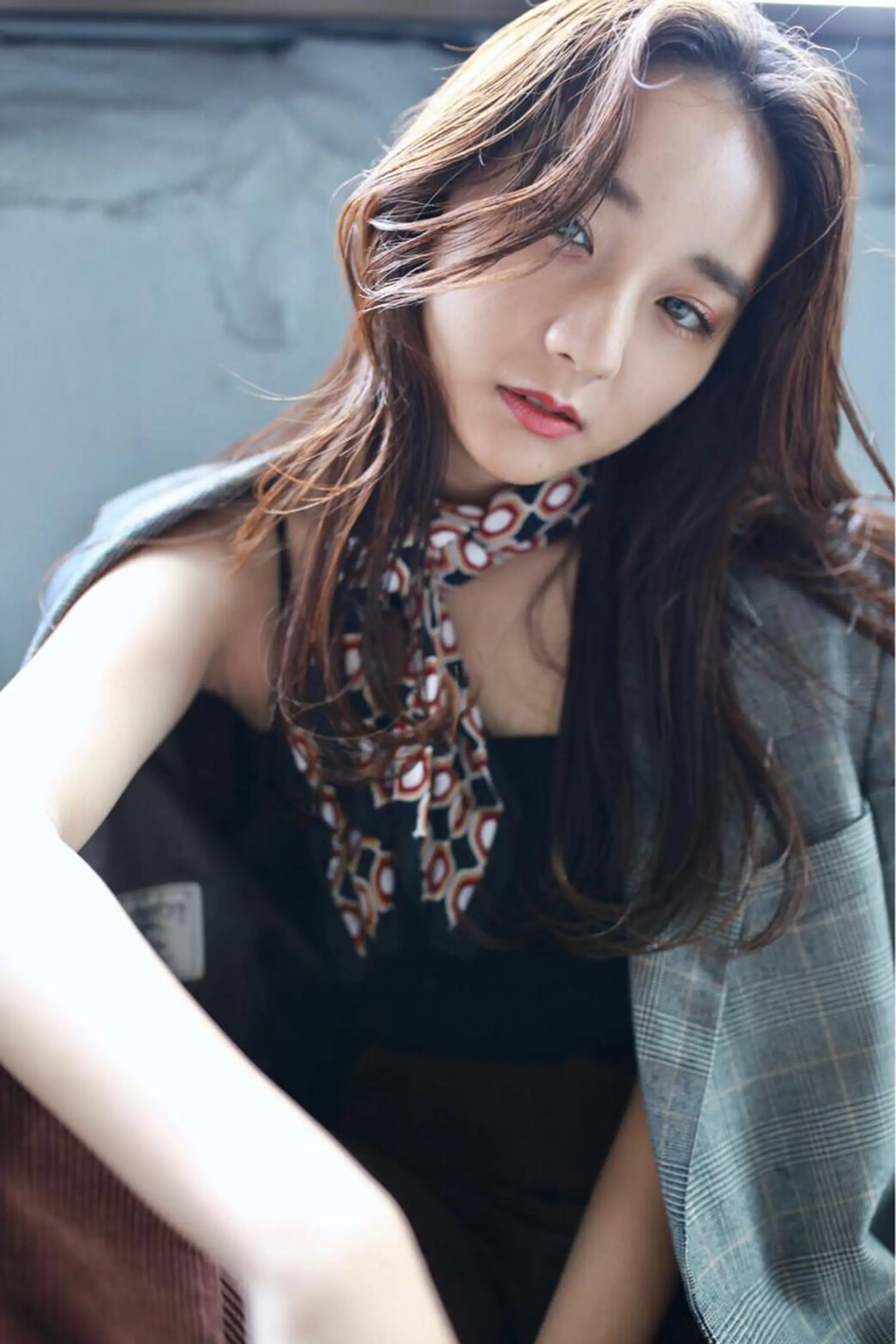 セミロング カラー パーマ 💘透明感カラー💘 沖本 将宏のヘアスタイル