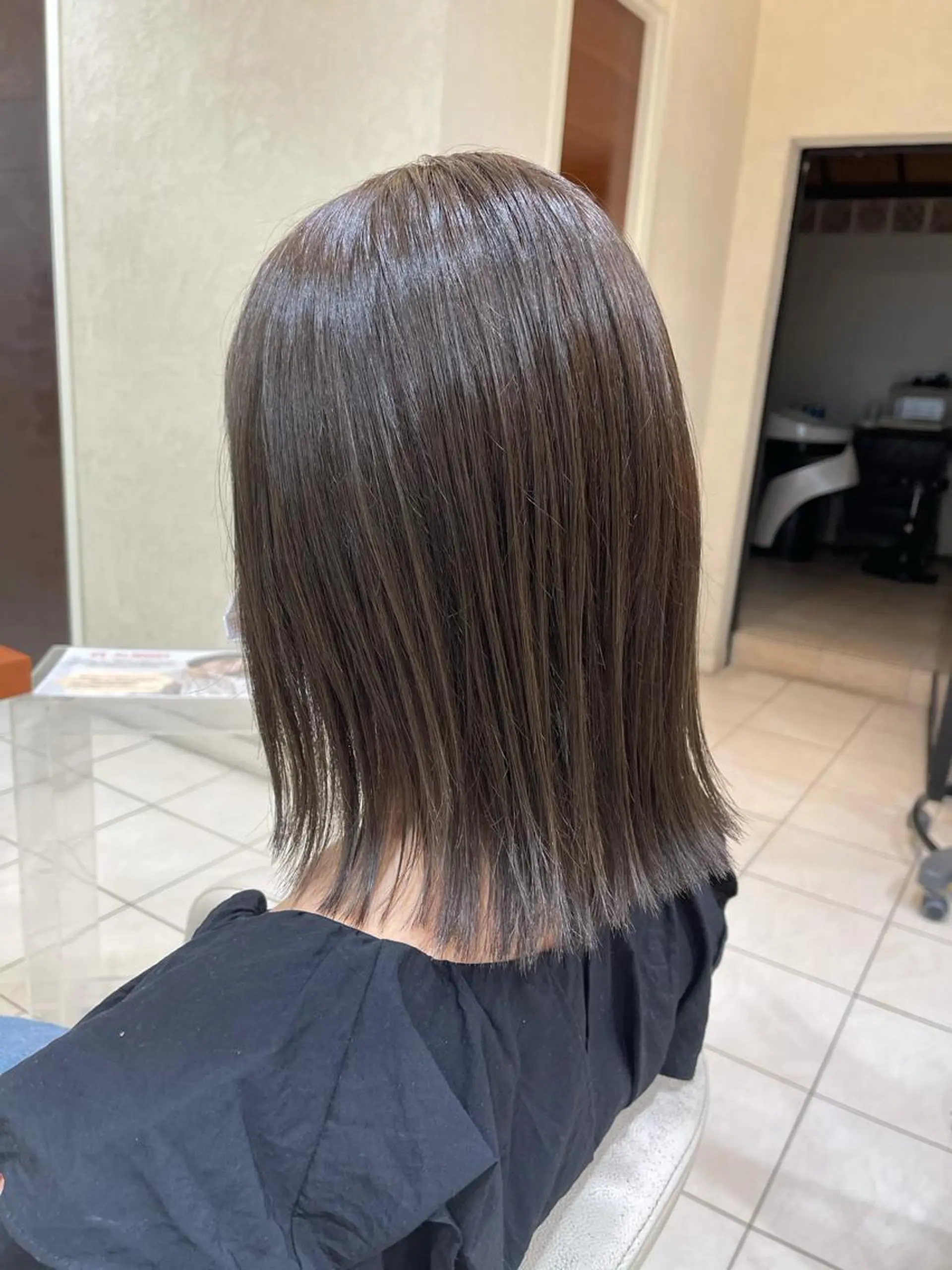 ミディアム カラー アッシュ カネヒラ リョウスケのヘアスタイル