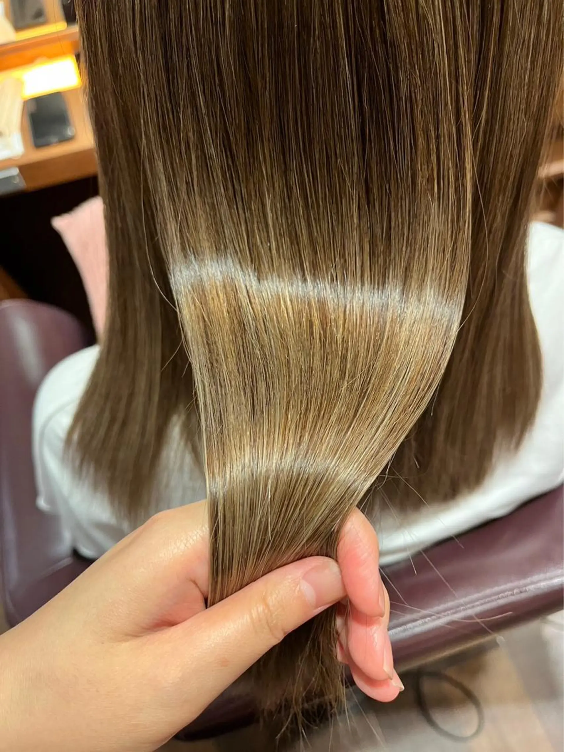 ロング 髪質改善 トリートメント ヘアカラー トリートメント よしだ しおりのヘアスタイル