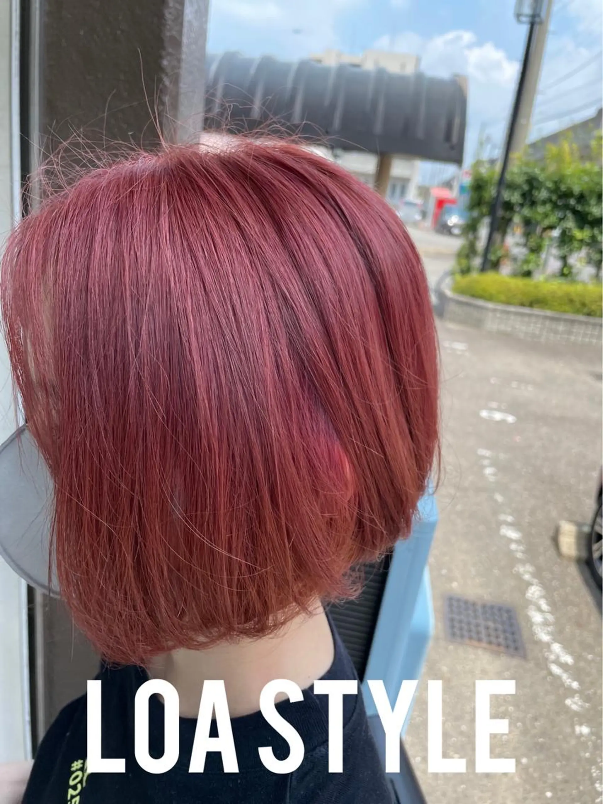 ショート ピンクラベンダー ヘアカラー トリートメント 松本 誠也のヘアスタイル