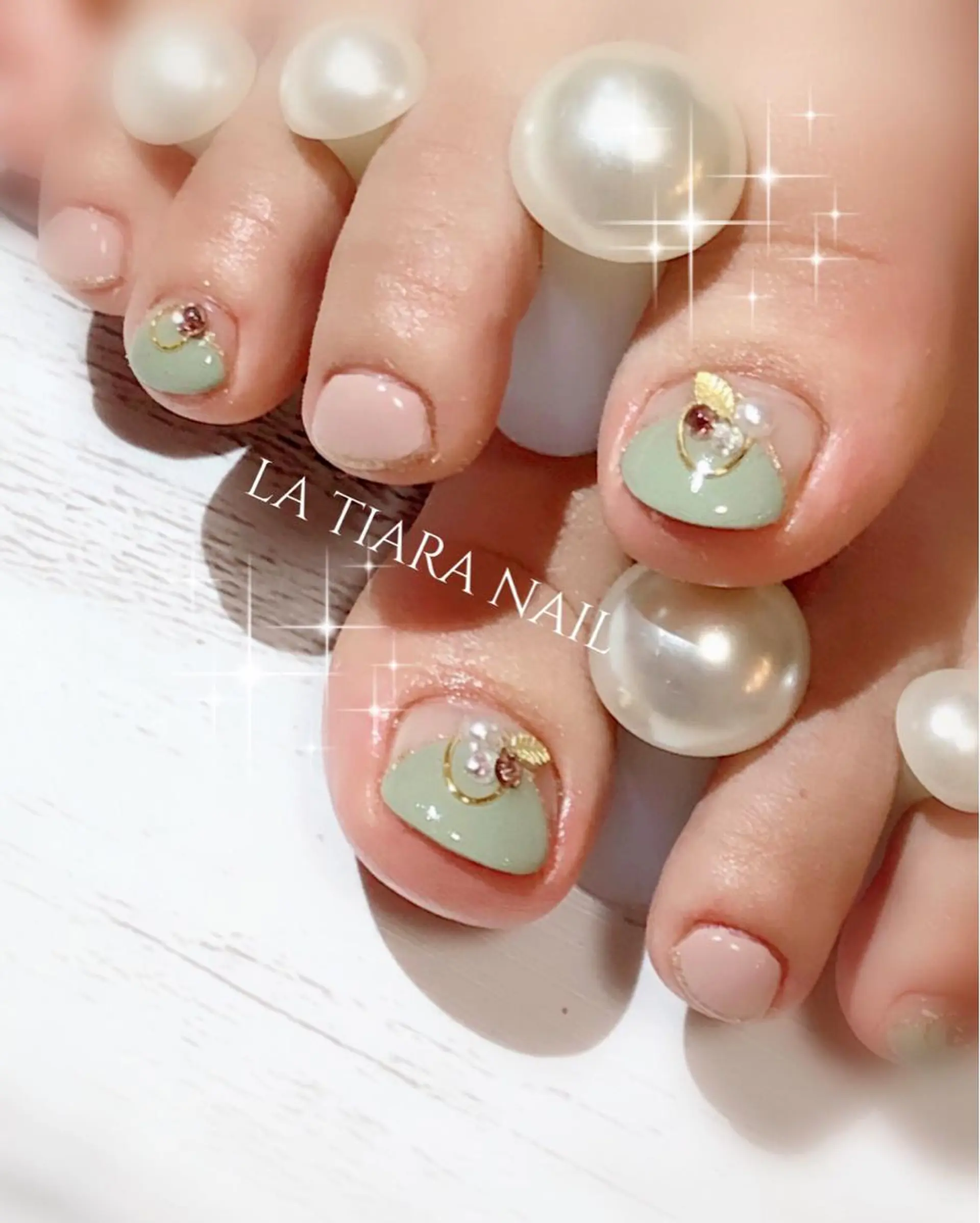 ネイル フットネイル Blue bird  nailのネイルデザイン
