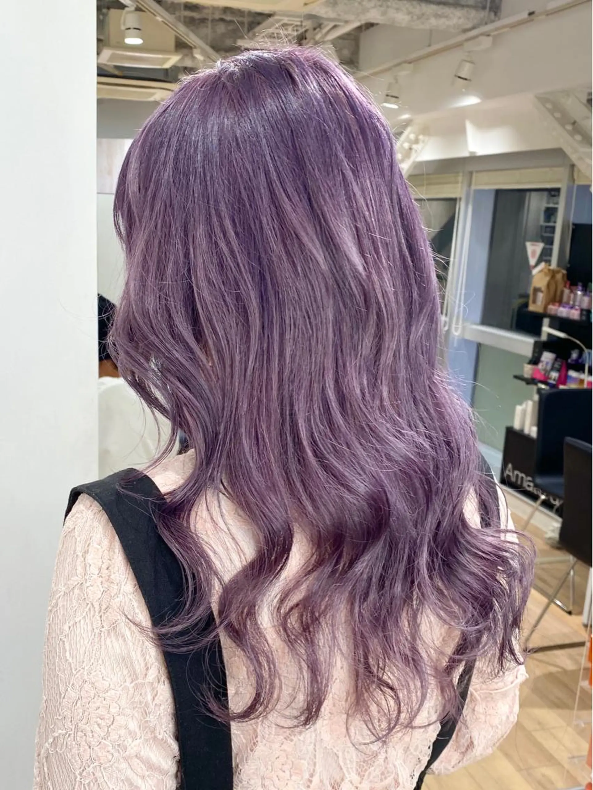 セミロング カラー 🌙HIZUKI🌙 ハイトーン 艶髪のヘアスタイル