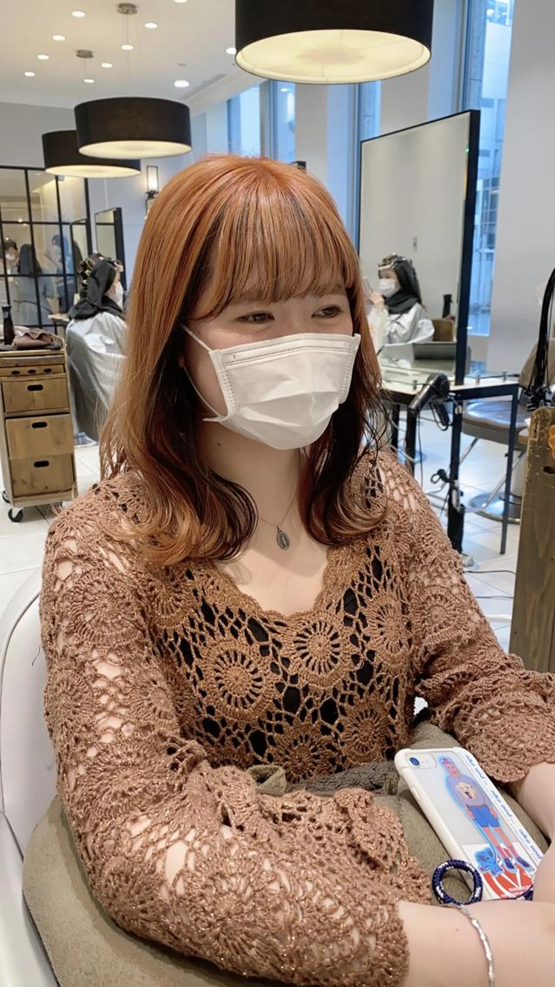 セミロング 似合わせ艶髪カラー ❤️ハダユミのヘアスタイル