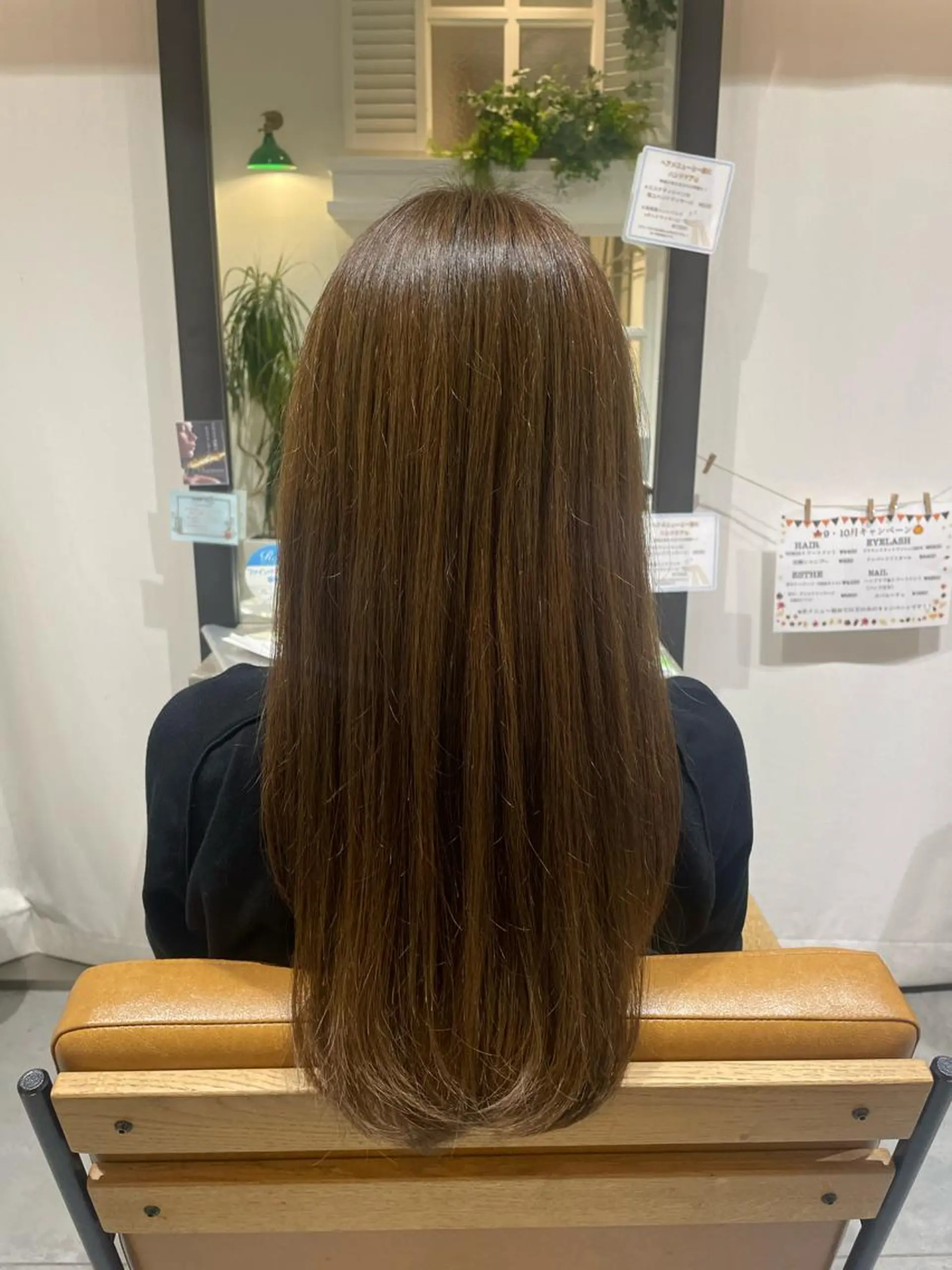 ロング カラー グレージュ オリーブグレージュ オリーブグレー オレンジ 髙田 知香のヘアスタイル