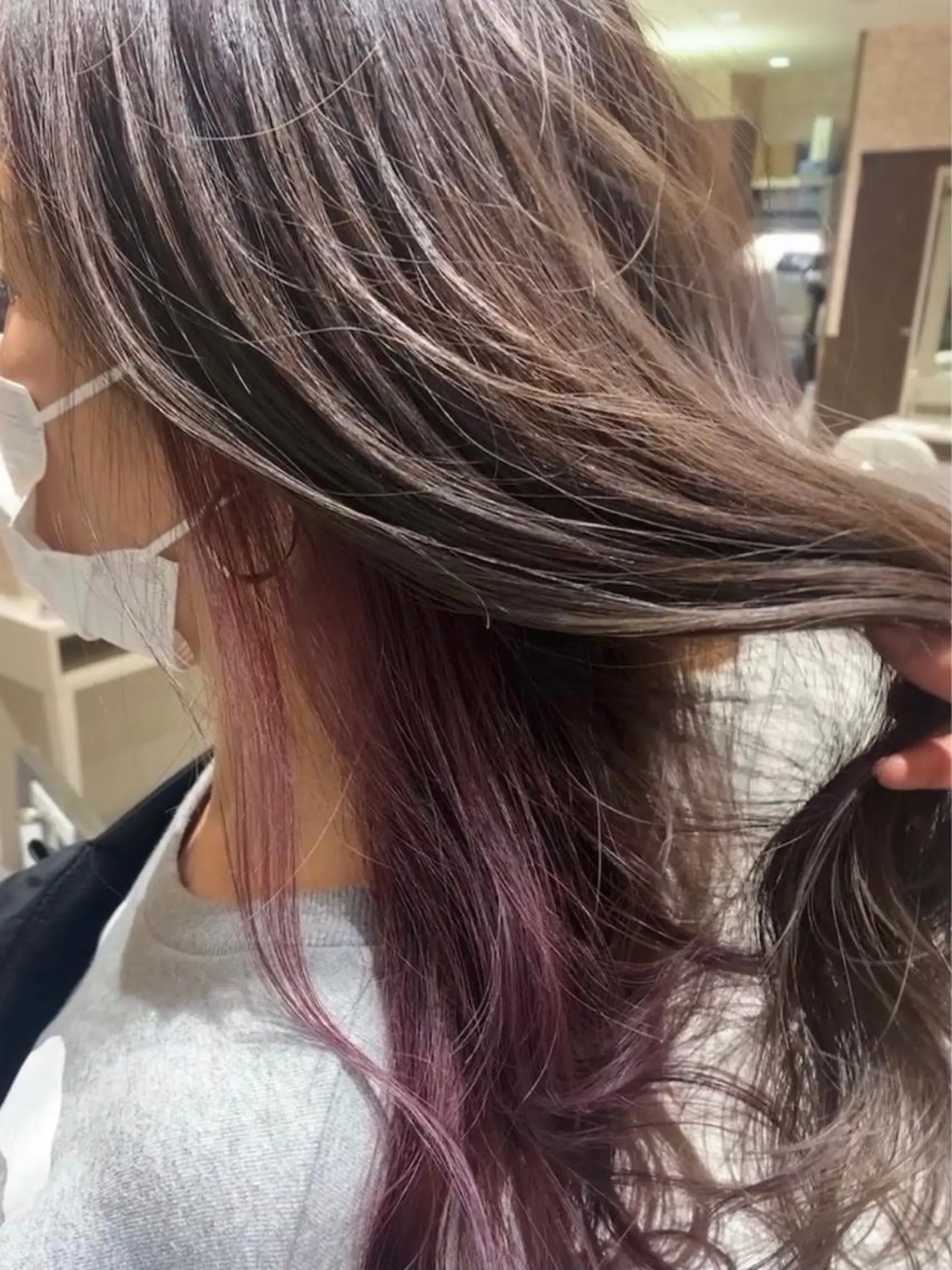 ロング カラー ヘアカラー トリートメント 近藤千翔🩵 髪質改善Periodのエステ・リラクイメージ