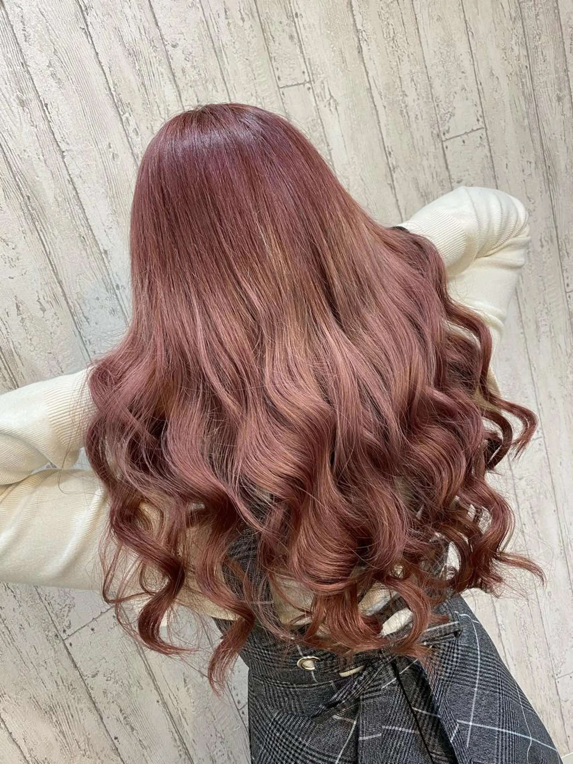 ロング カラー しんどう るなのヘアスタイル