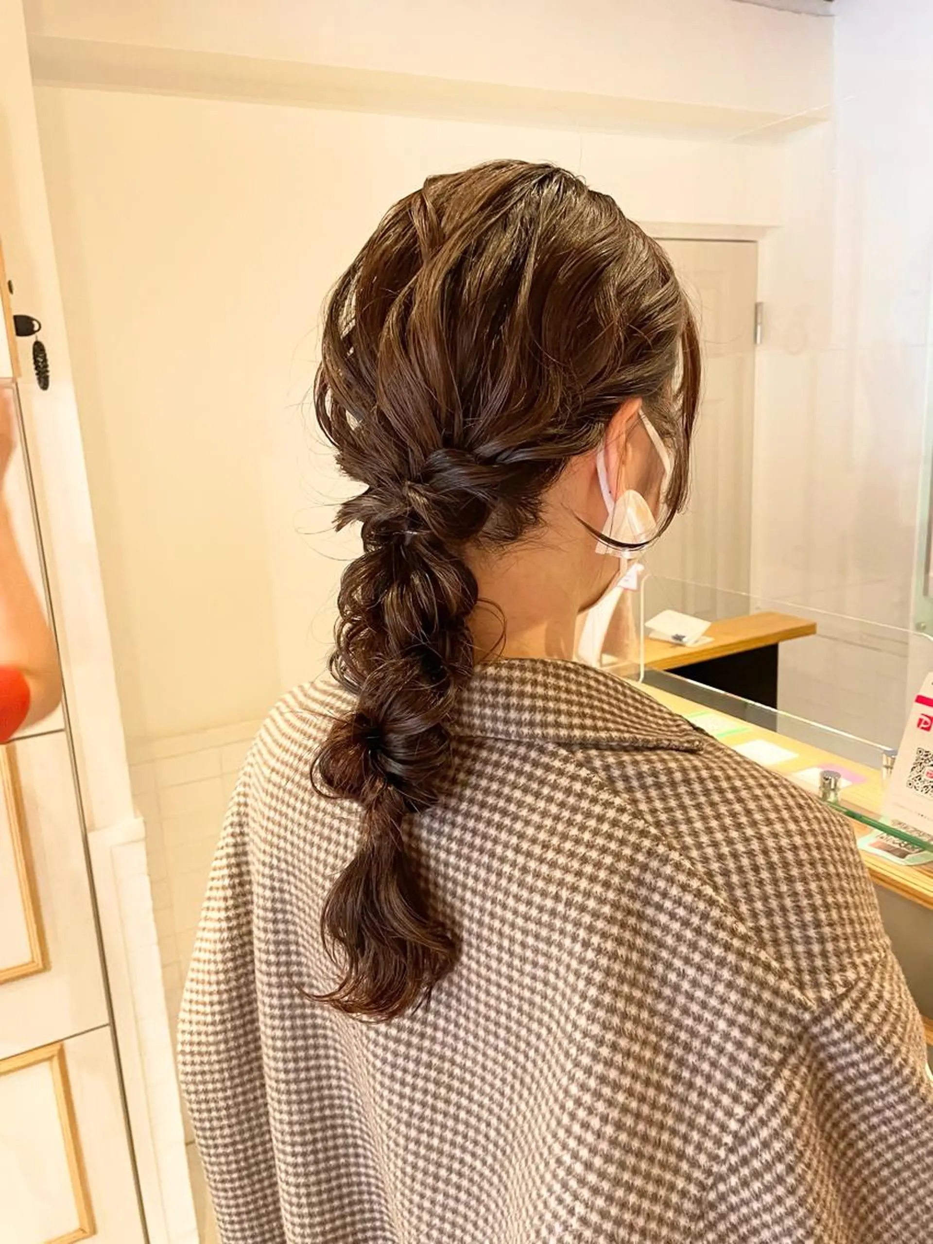 セミロング カラー ヘアアレンジ カット ヘアカラー トリートメント ハイトーンピンク🍑 ブリーチ🍑RINAのヘアスタイル