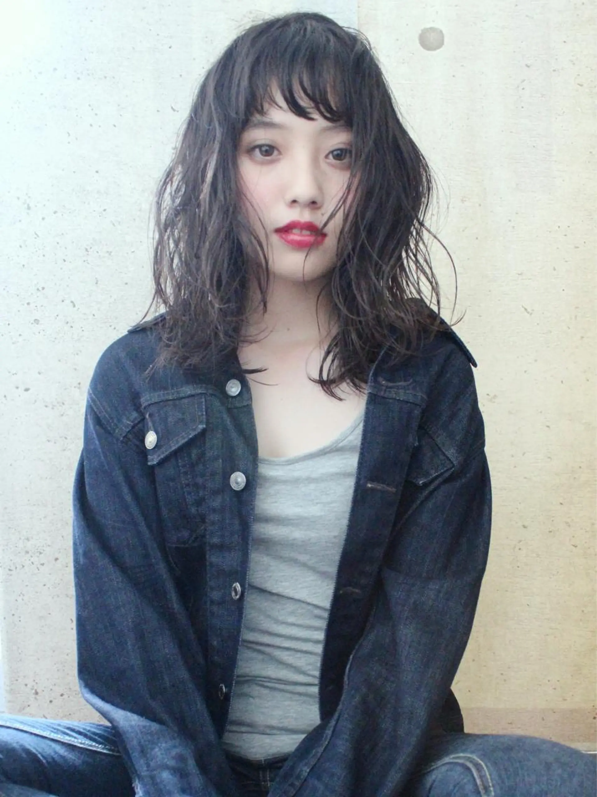 セミロング カラー パーマ ooit 【オーイット】のヘアスタイル