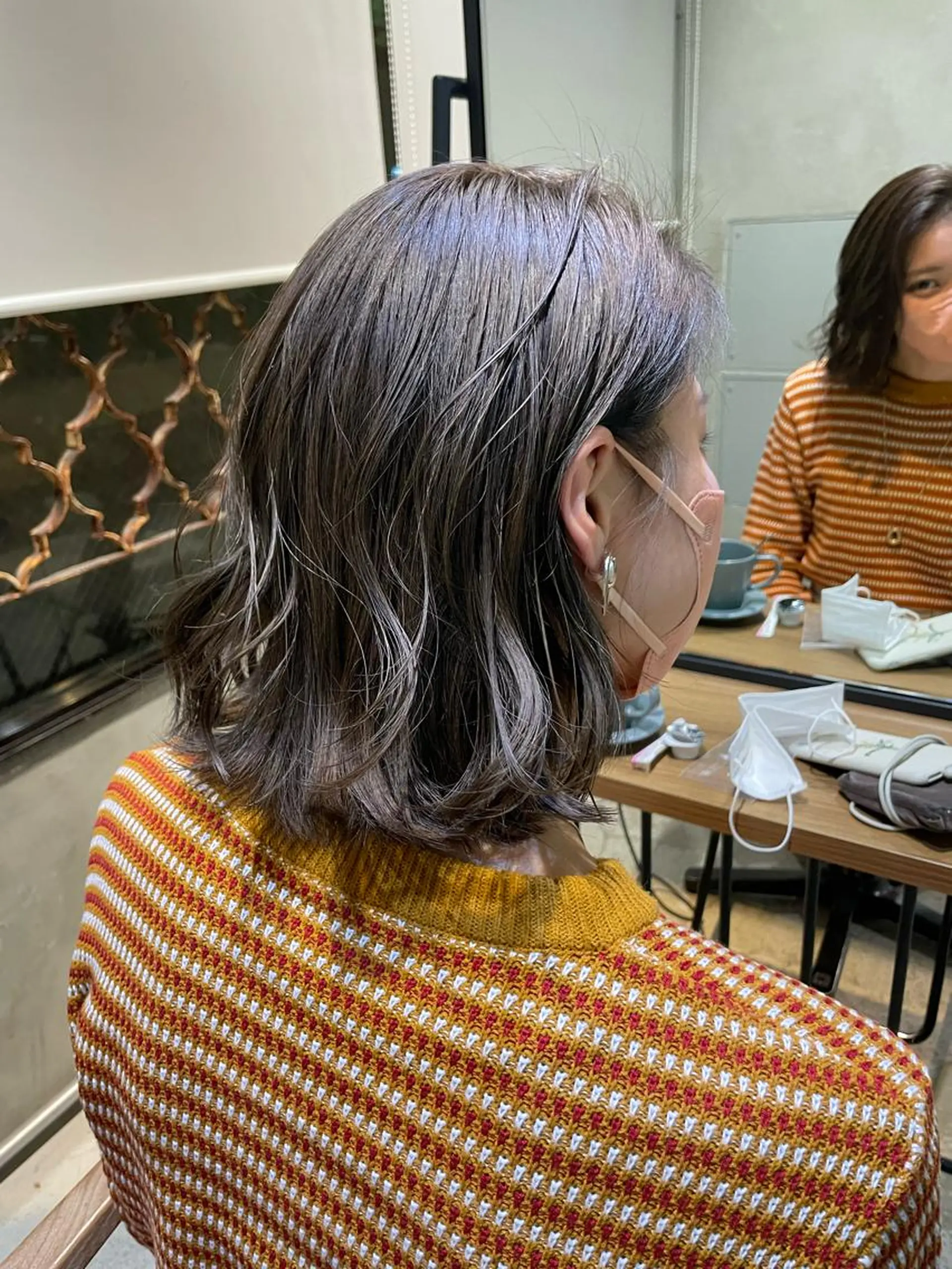 ミディアム カラー ヘアアレンジ アッシュ アッシュブラウン ブラウンカラー 透明感カラー ヘアカラー トリートメント ヘアセット 🌿透明感/レイヤー 🌿TATSUKIのヘアスタイル