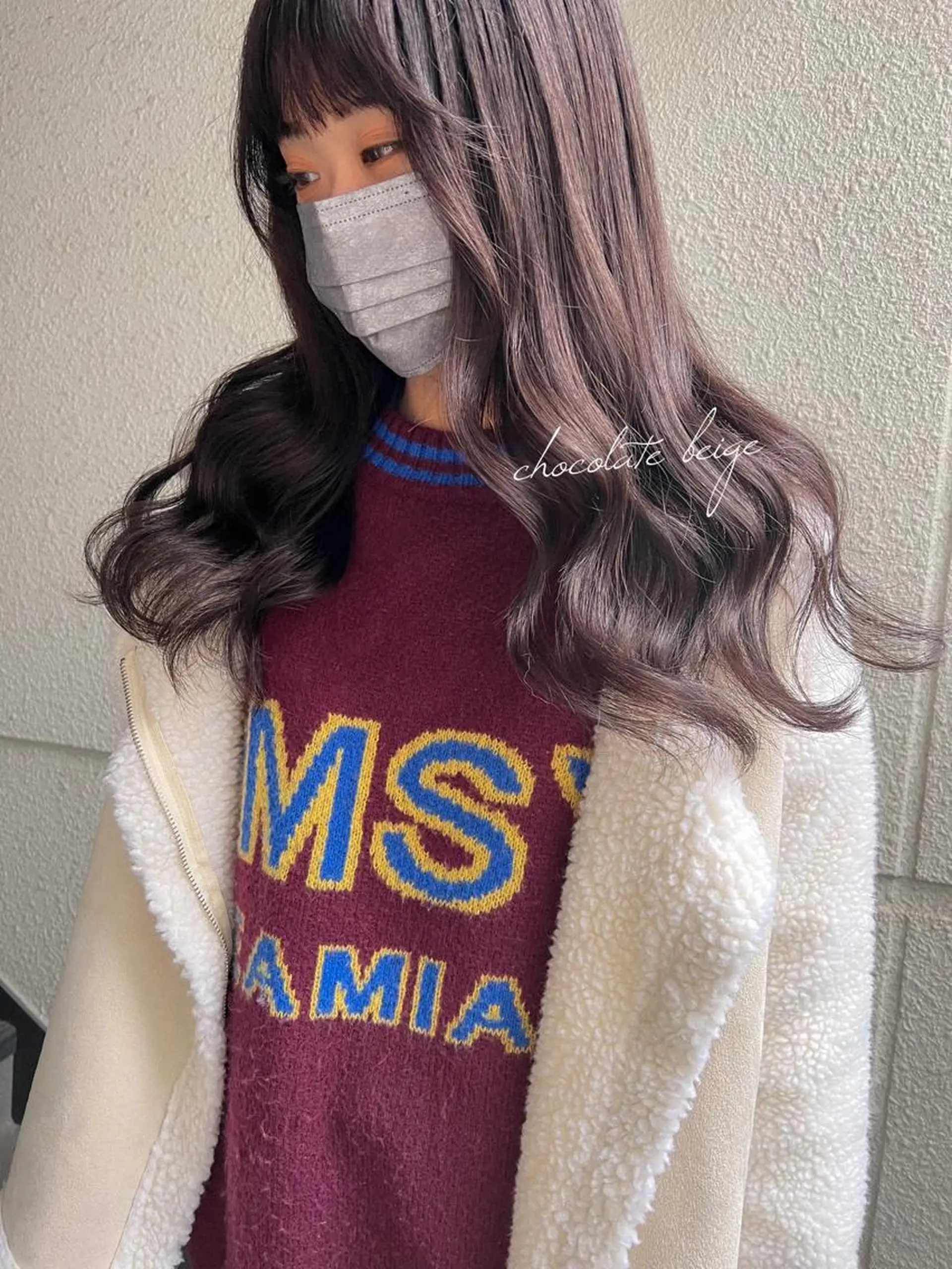 ロング カラー ブラウンカラー パープルカラー カラーパティシエ facce🌼ikoのヘアスタイル