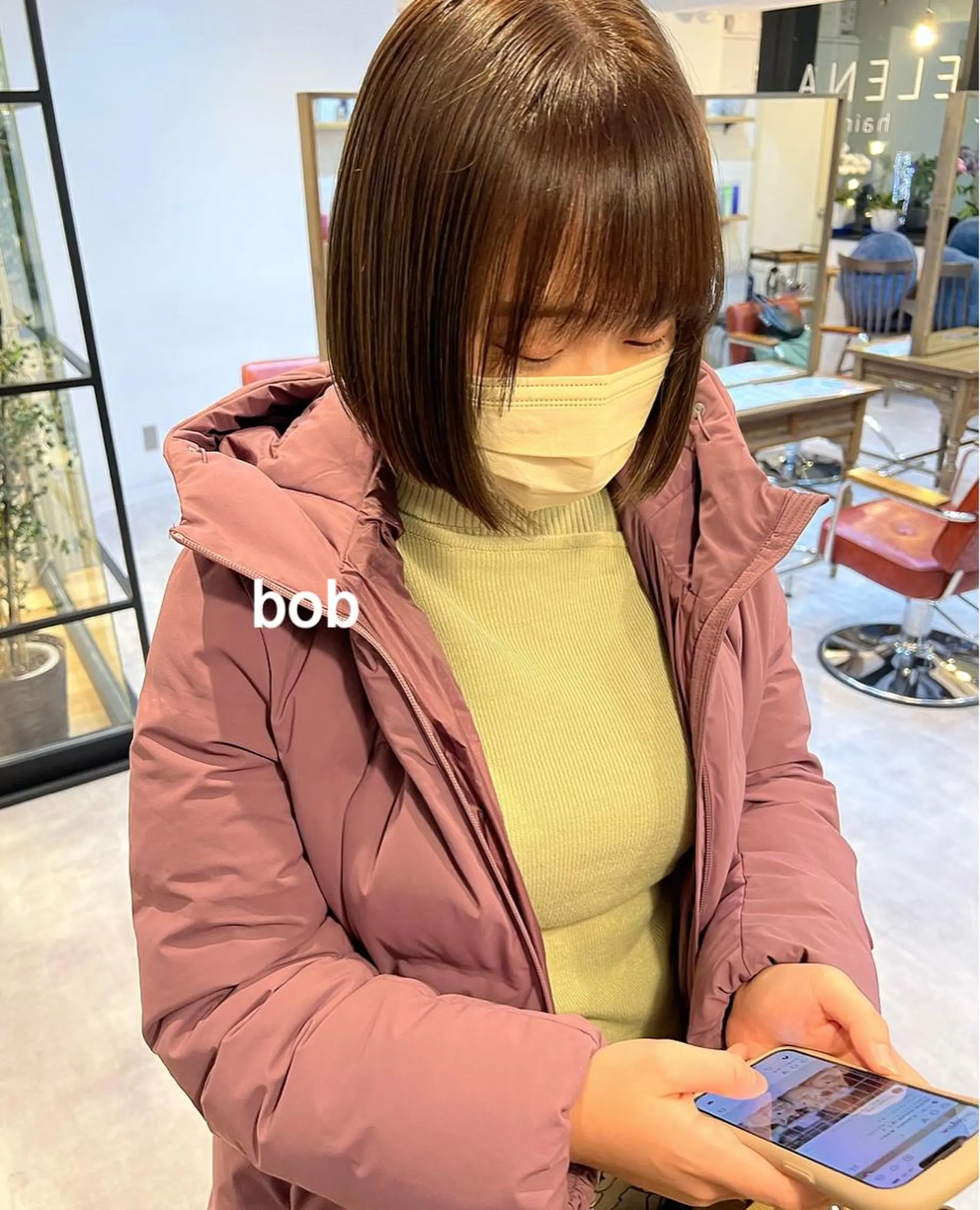 ミディアム カット ヘアカラー ナチュラルなショート 北本空河のヘアスタイル