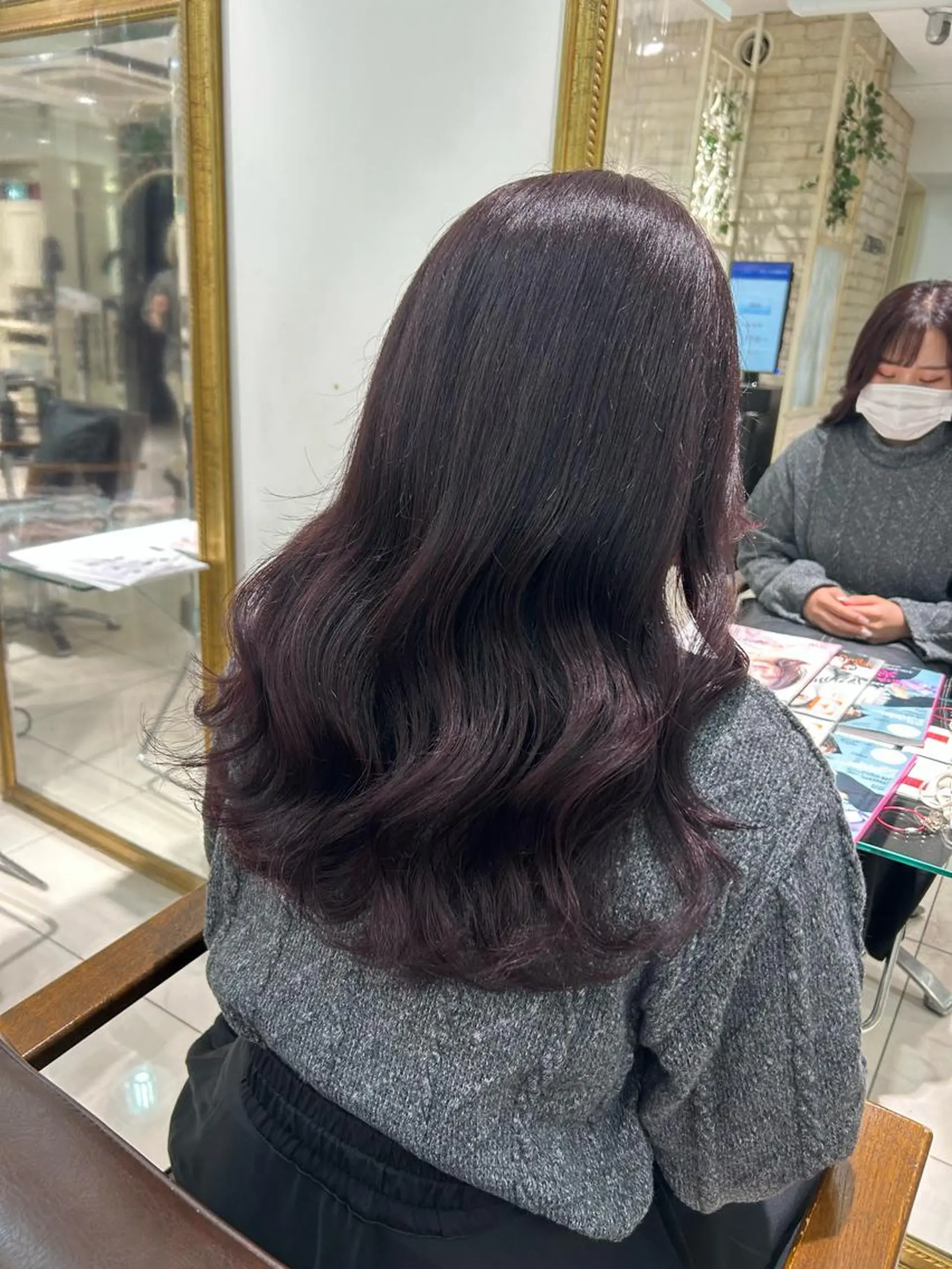 ロング カラー ヘアアレンジ 透明感カラー 古山 結季🌙🖤のヘアスタイル