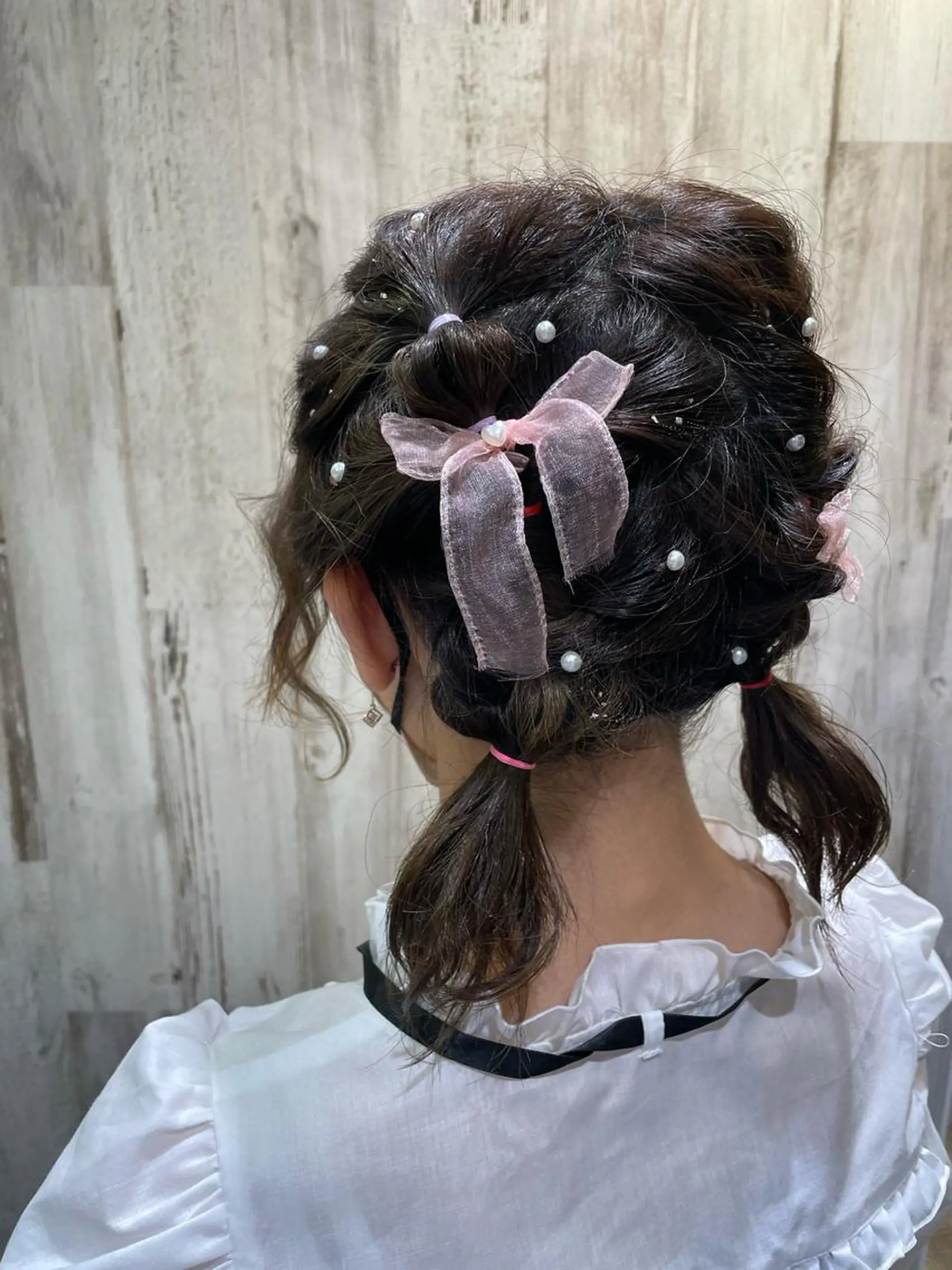 ミディアム ヘアアレンジ ヘアセット しのはら まどかのヘアスタイル