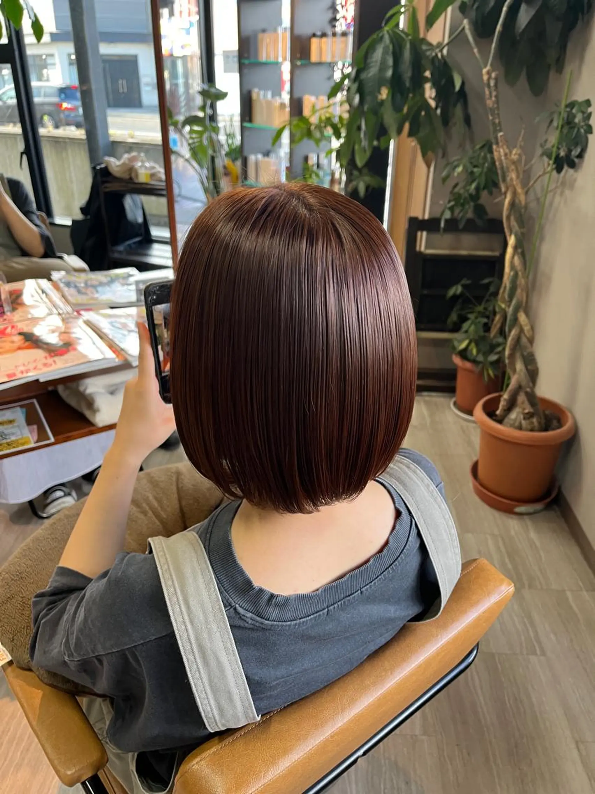 ミディアム alu yuinaのヘアスタイル