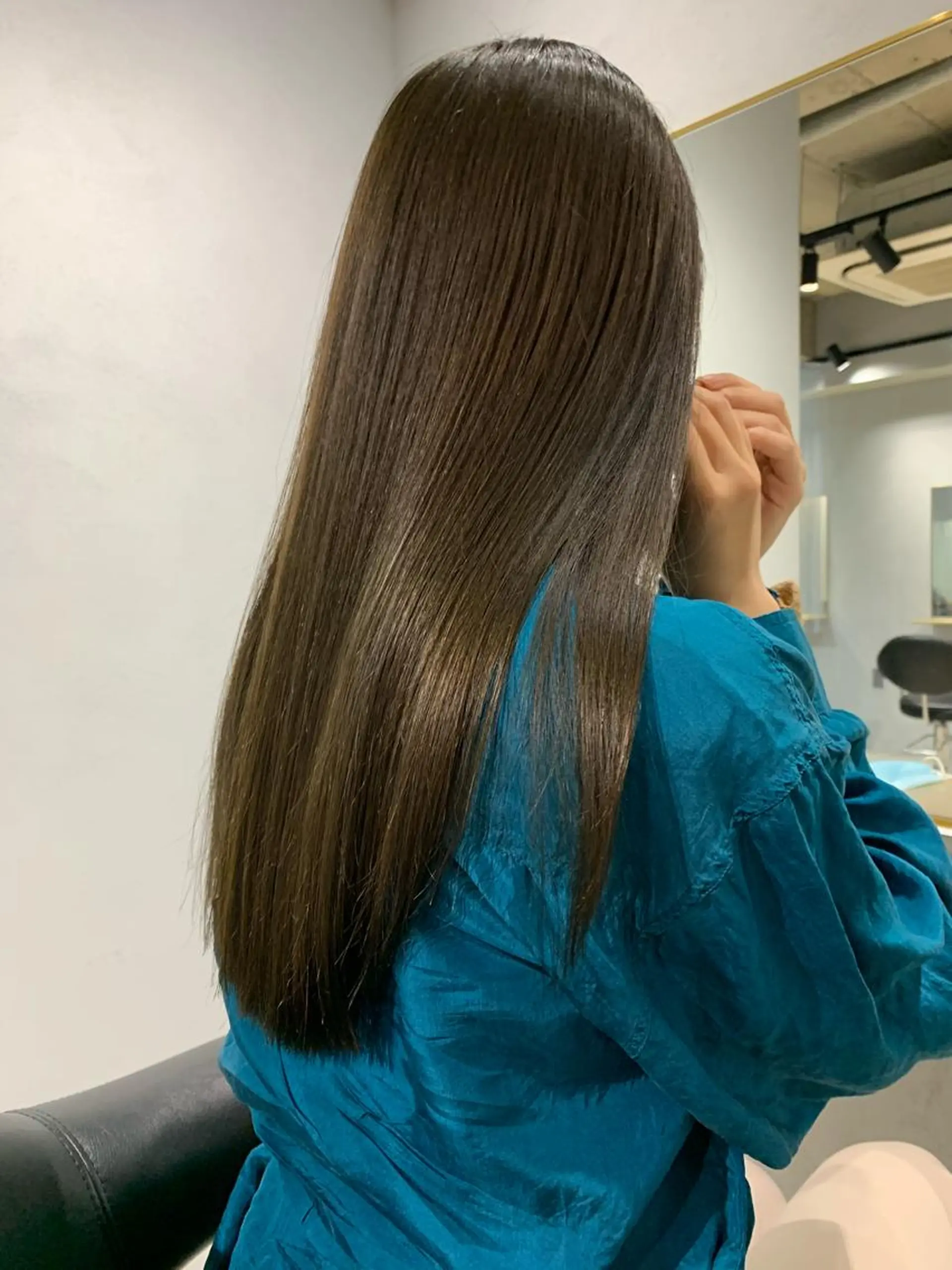 ロング カラー ボブパーマコテ巻き風 パーマNo1深江秀平のヘアスタイル