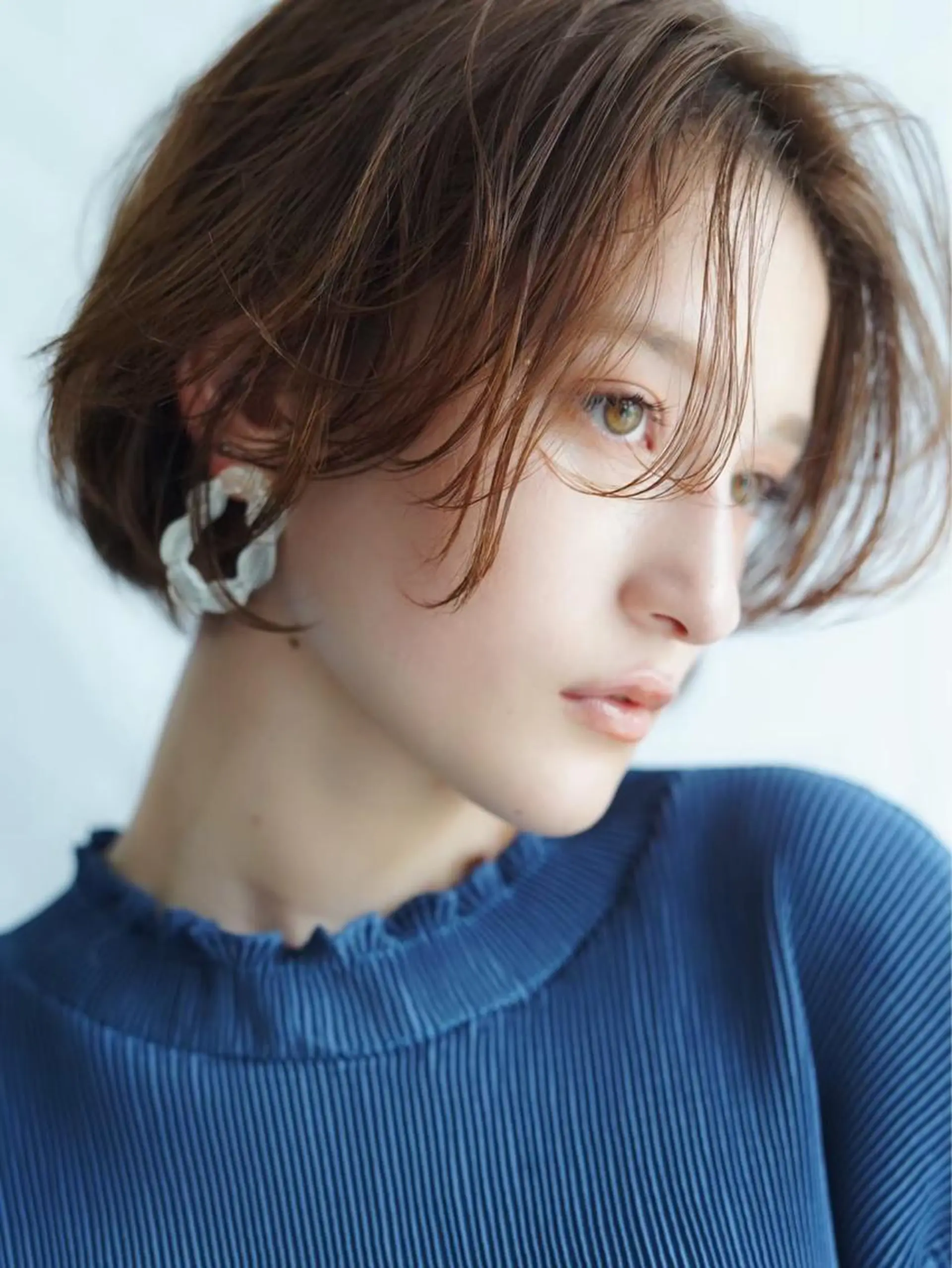 ショート 透明感カラー/似合わ せカット/大島実加永のヘアスタイル