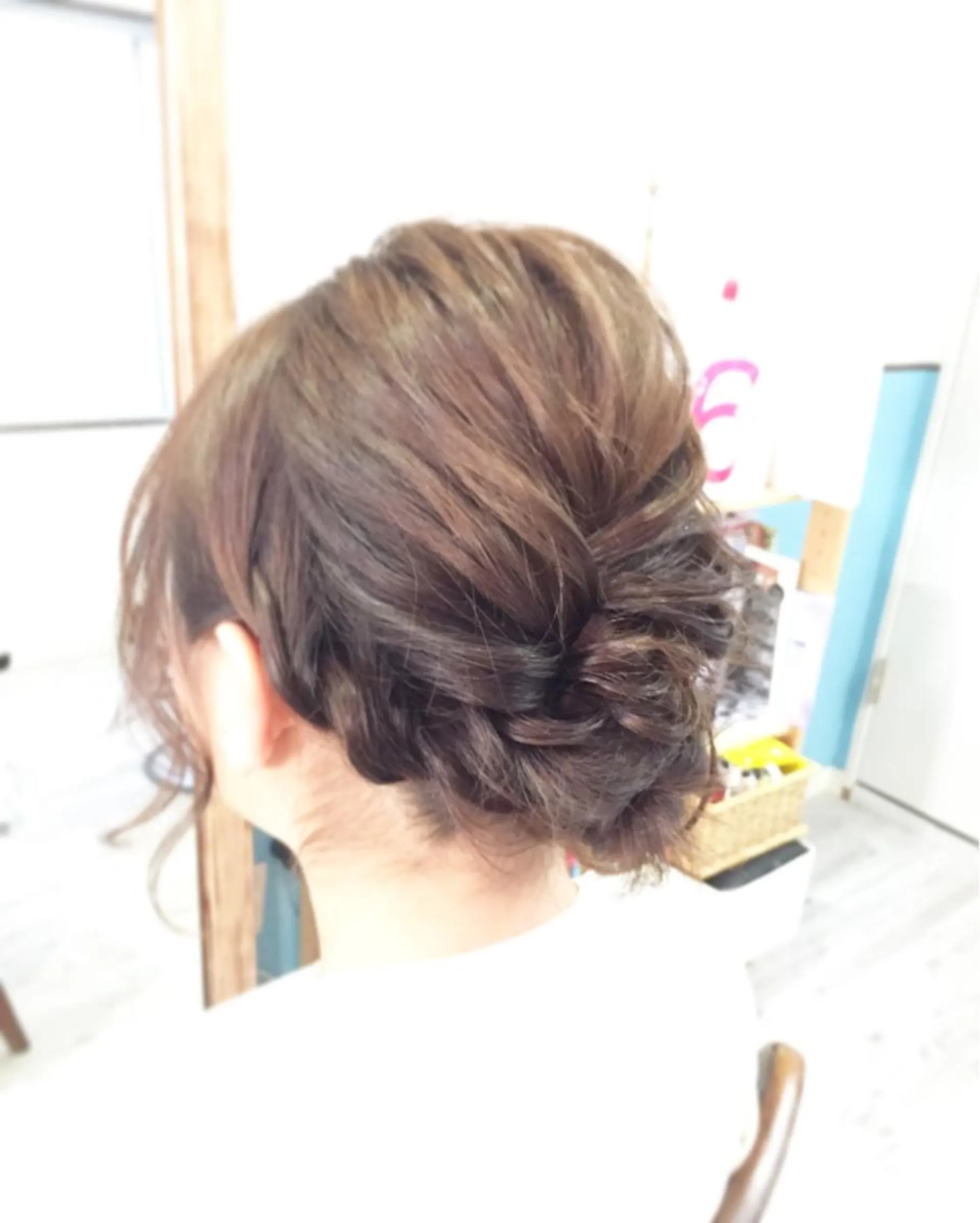 ミディアム カラー パーマ ヘアアレンジ キッズ 早朝✨ヘアセット 着付け/清水玲歌のヘアスタイル