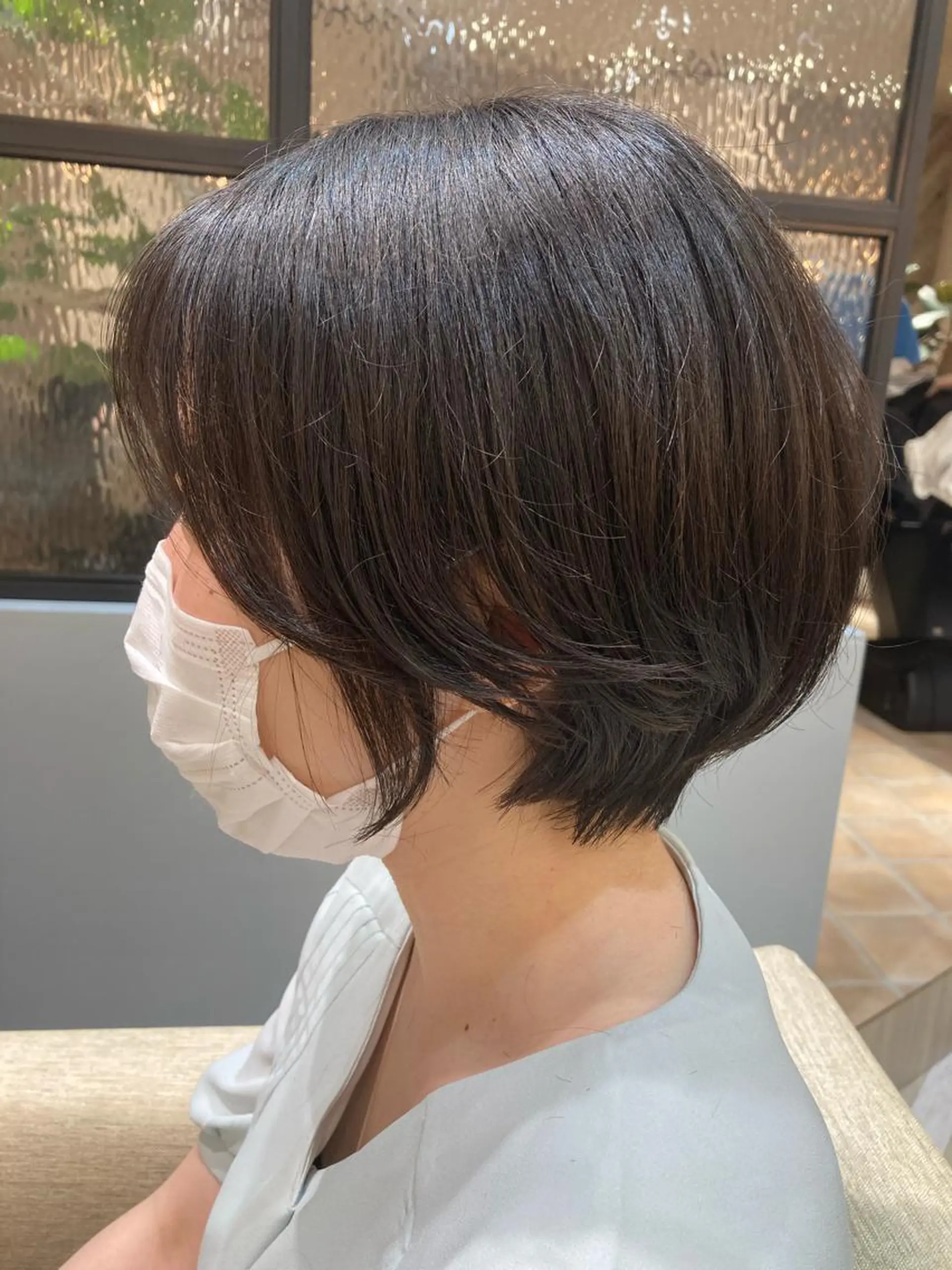 ショート カラー ショートボブ ボブ ショートヘア レイヤー/前髪/ 韓国/CHIHIROのヘアスタイル