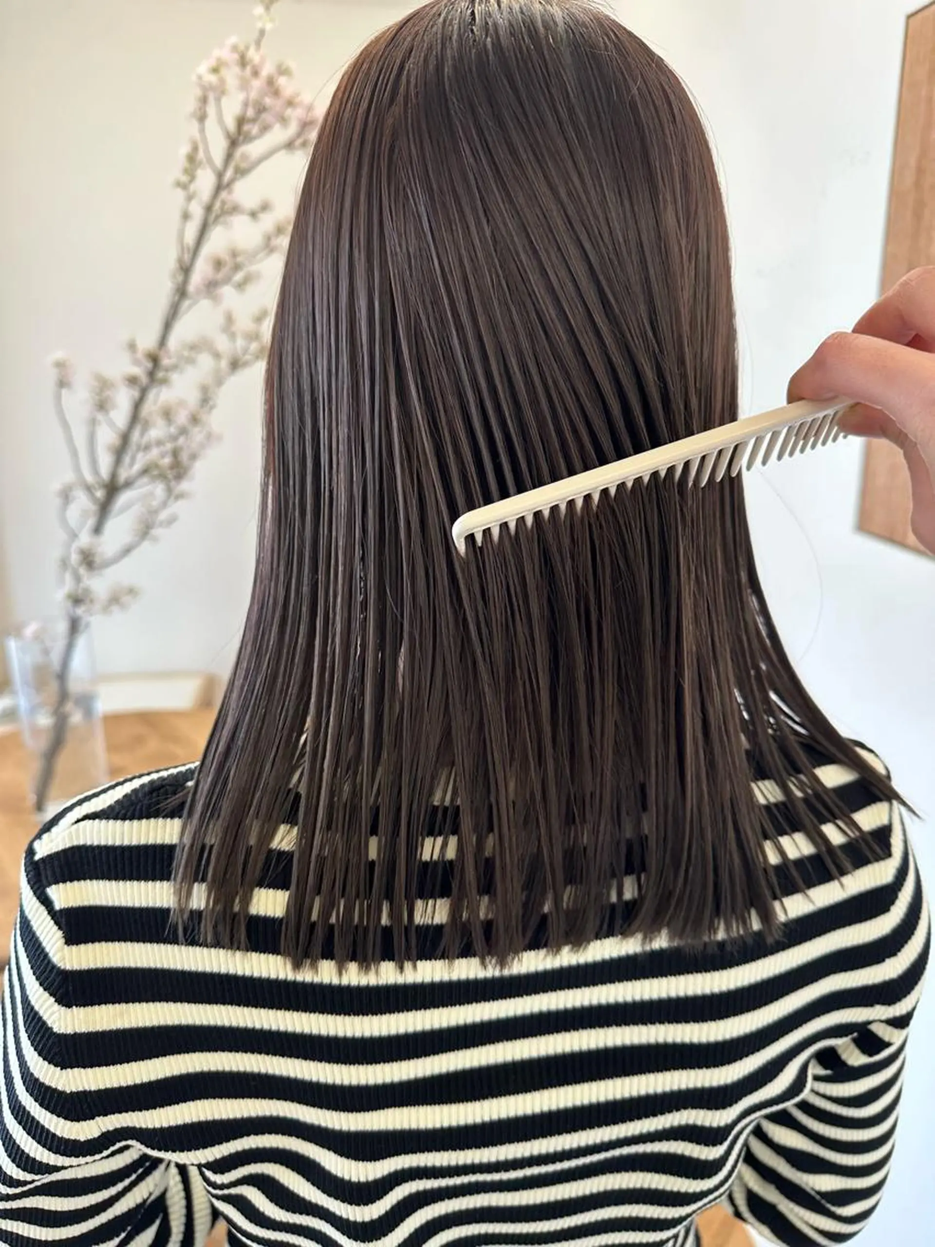 ミディアム カラー ラベンダーカラー ラベンダーグレー カット ヘアカラー トリートメント yupi🐈‍⬛ レイヤー/パーマのヘアスタイル