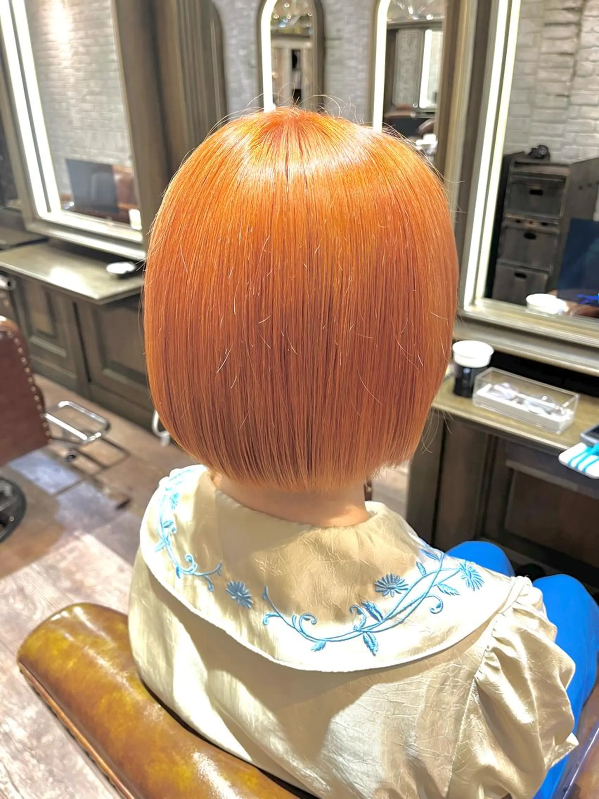 ショート カラー オレンジ 🐾 atsuyaのヘアスタイル