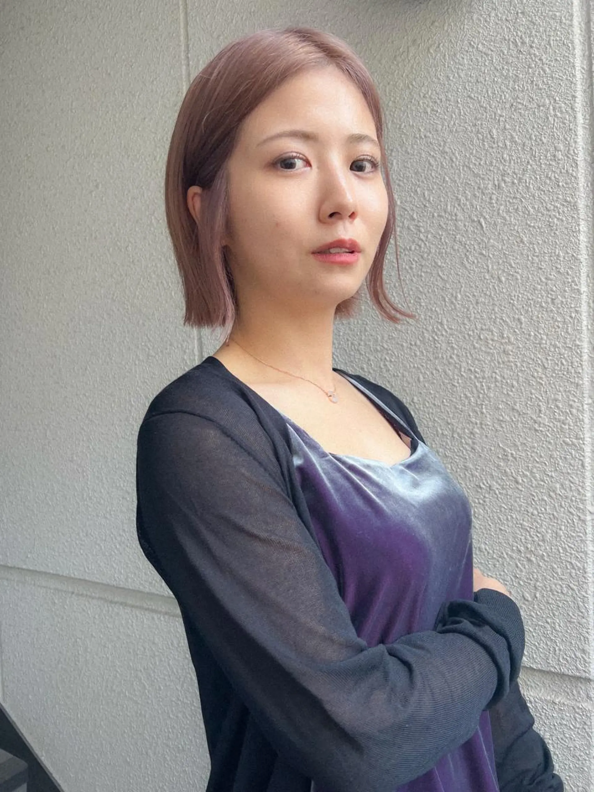 ショート カラー ブリーチ ピンクカラー ヘアカラー カラーパティシエ facce🌼ikoのヘアスタイル