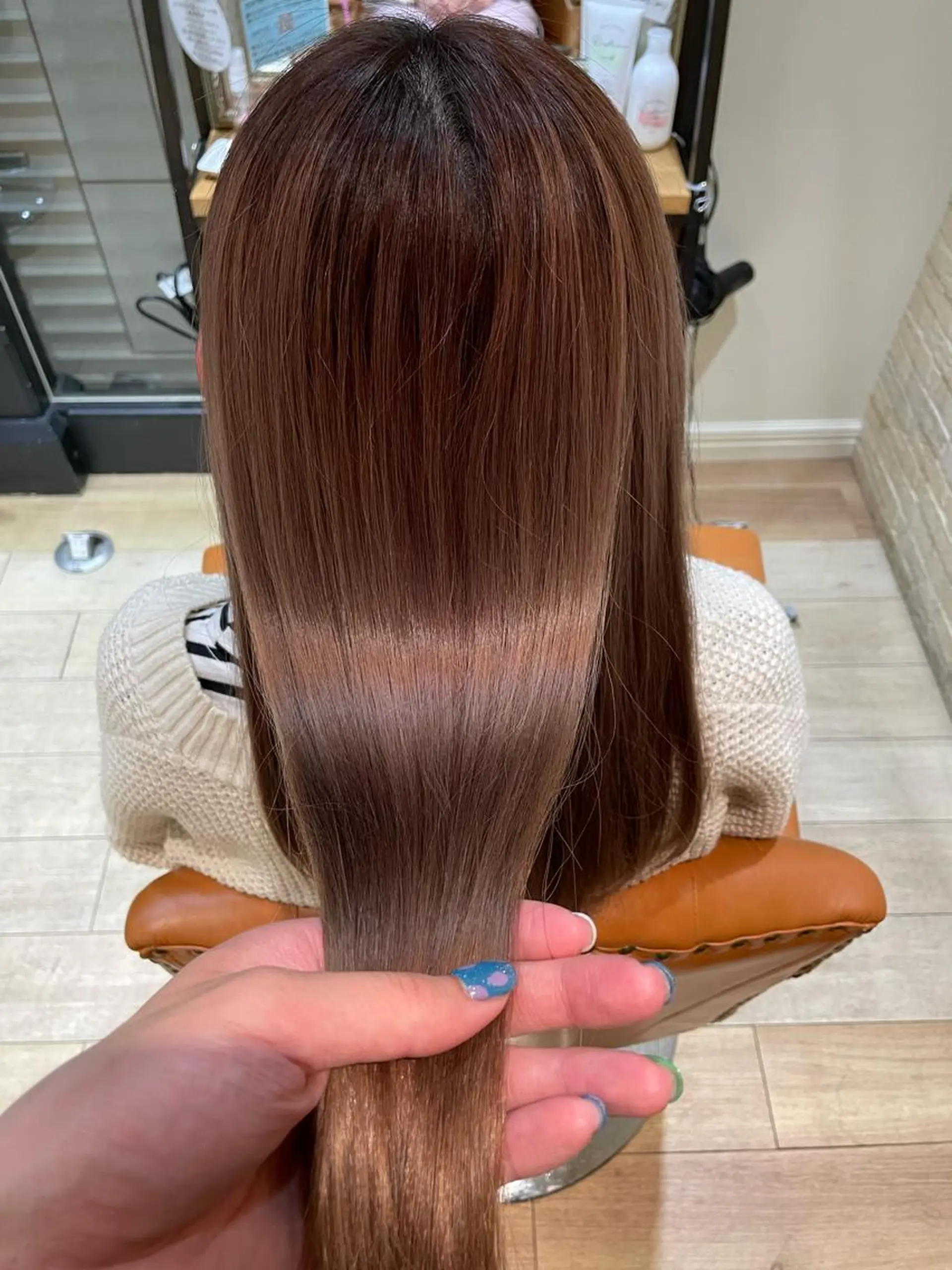 セミロング 髪質改善 トリートメント 亀川蓮 Agu hairのヘアスタイル