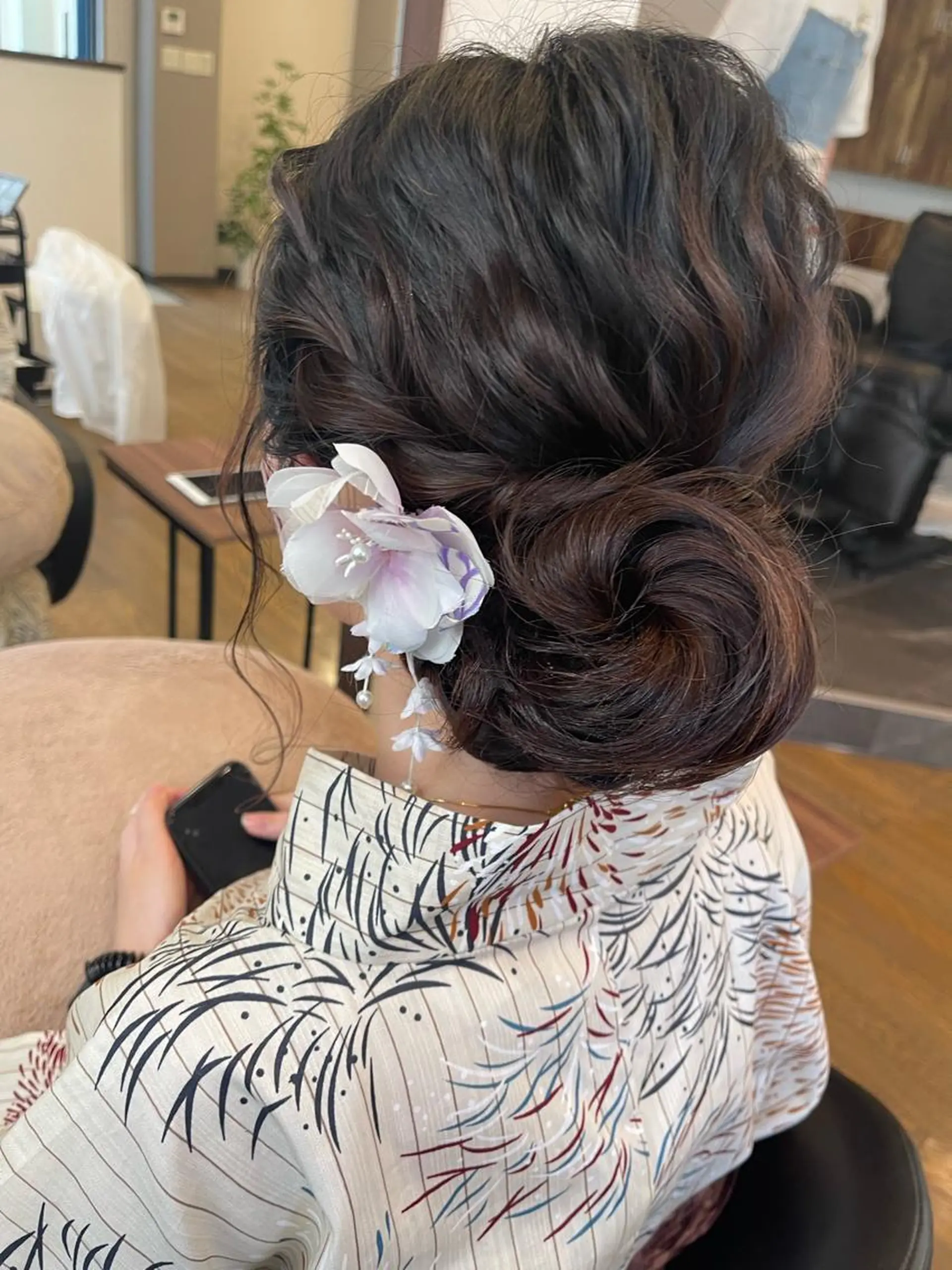 ロング 浴衣 ヘアセット 髪質改善/カラー 🖤‎🤍川島のヘアスタイル