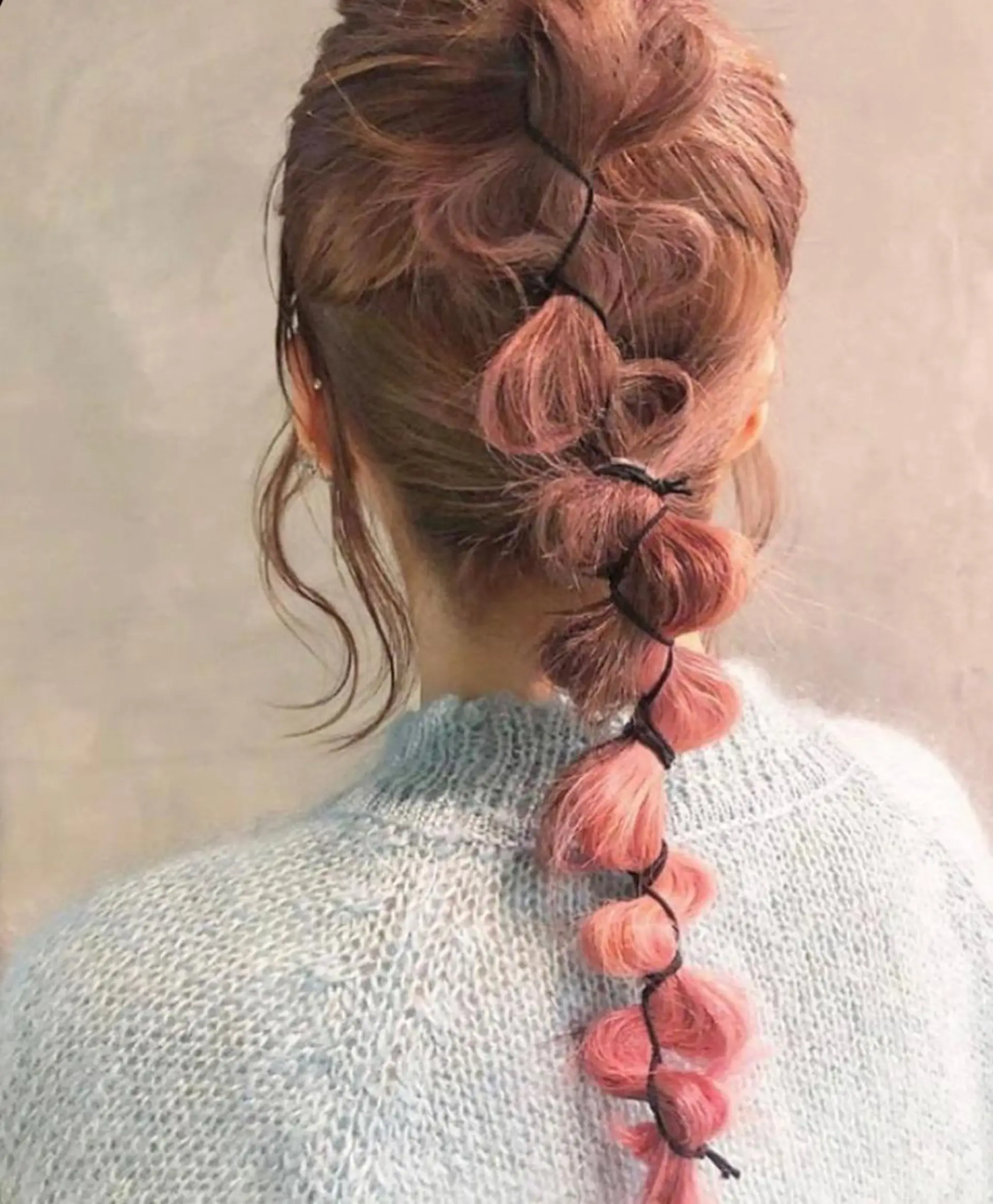 セミロング カラー ヘアアレンジ ハイトーン/透け感 カラー🎀真香のヘアスタイル