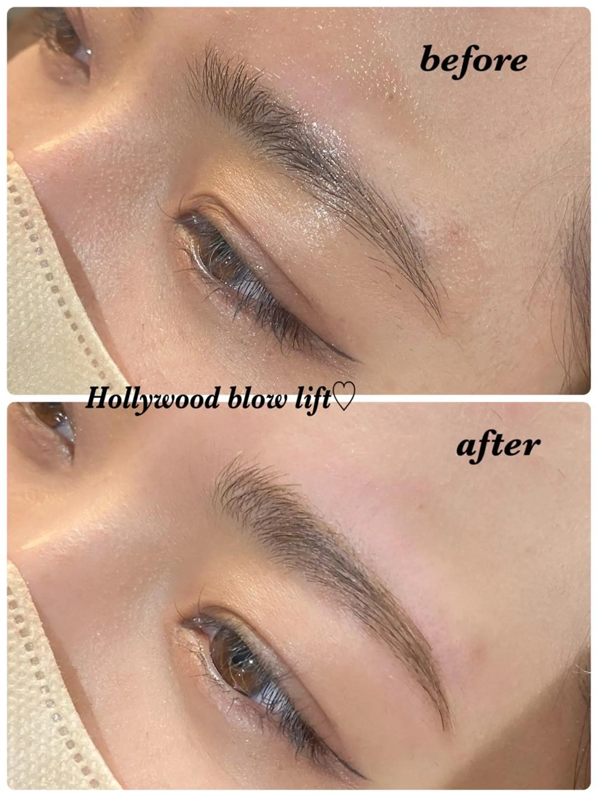 アイブロウ ハリウッドブロウリフト ハーブピーリング/韓国肌管理/フェイシャル/毛穴洗浄/眉毛/顔脱毛【糸脱毛専門】rev所属・ハーブピーリング専門 毛穴洗浄❤️眉waxのエステ・リラクイメージ