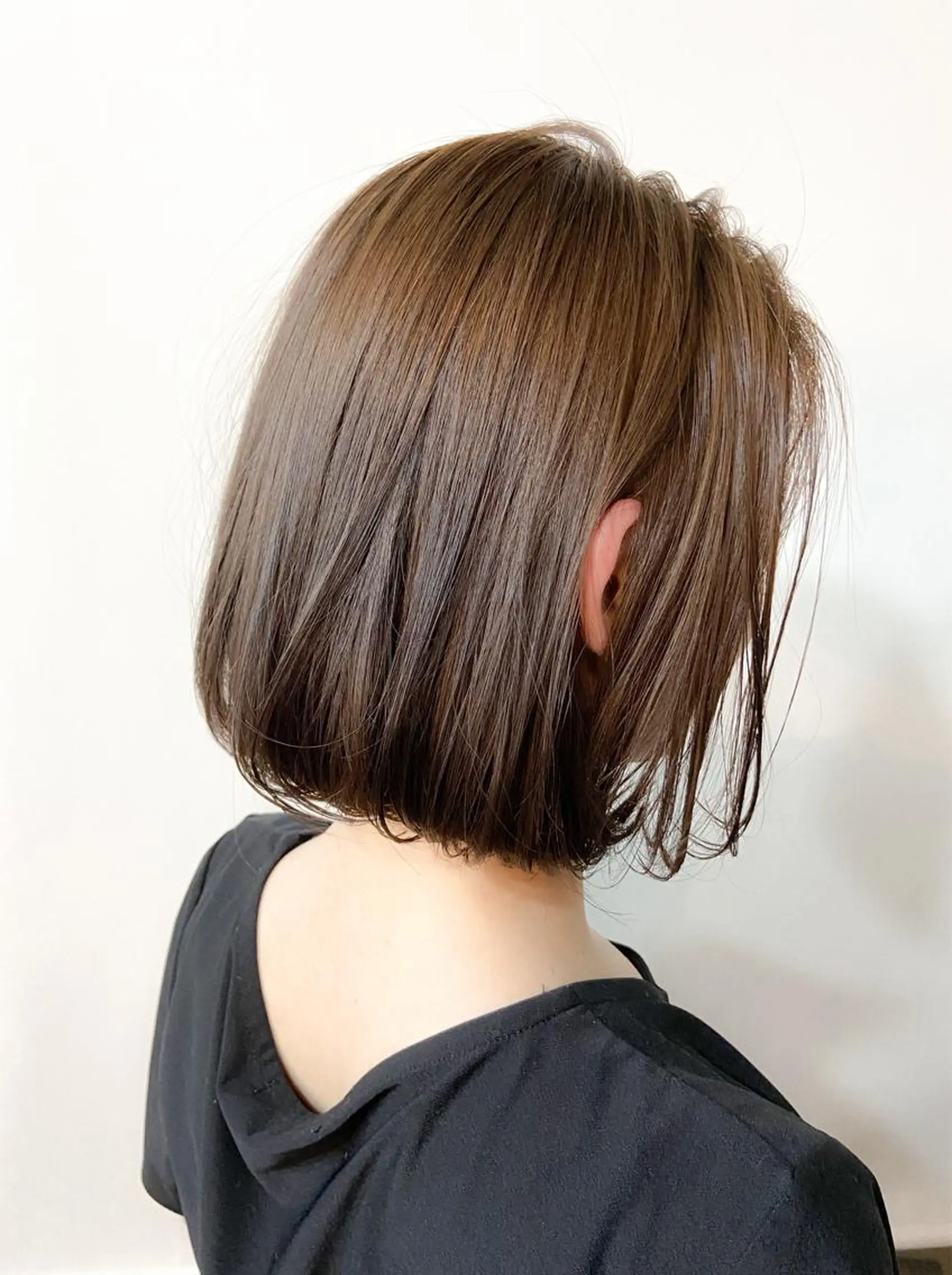 ミディアム カラー カット パーマ 川端 康介のヘアスタイル