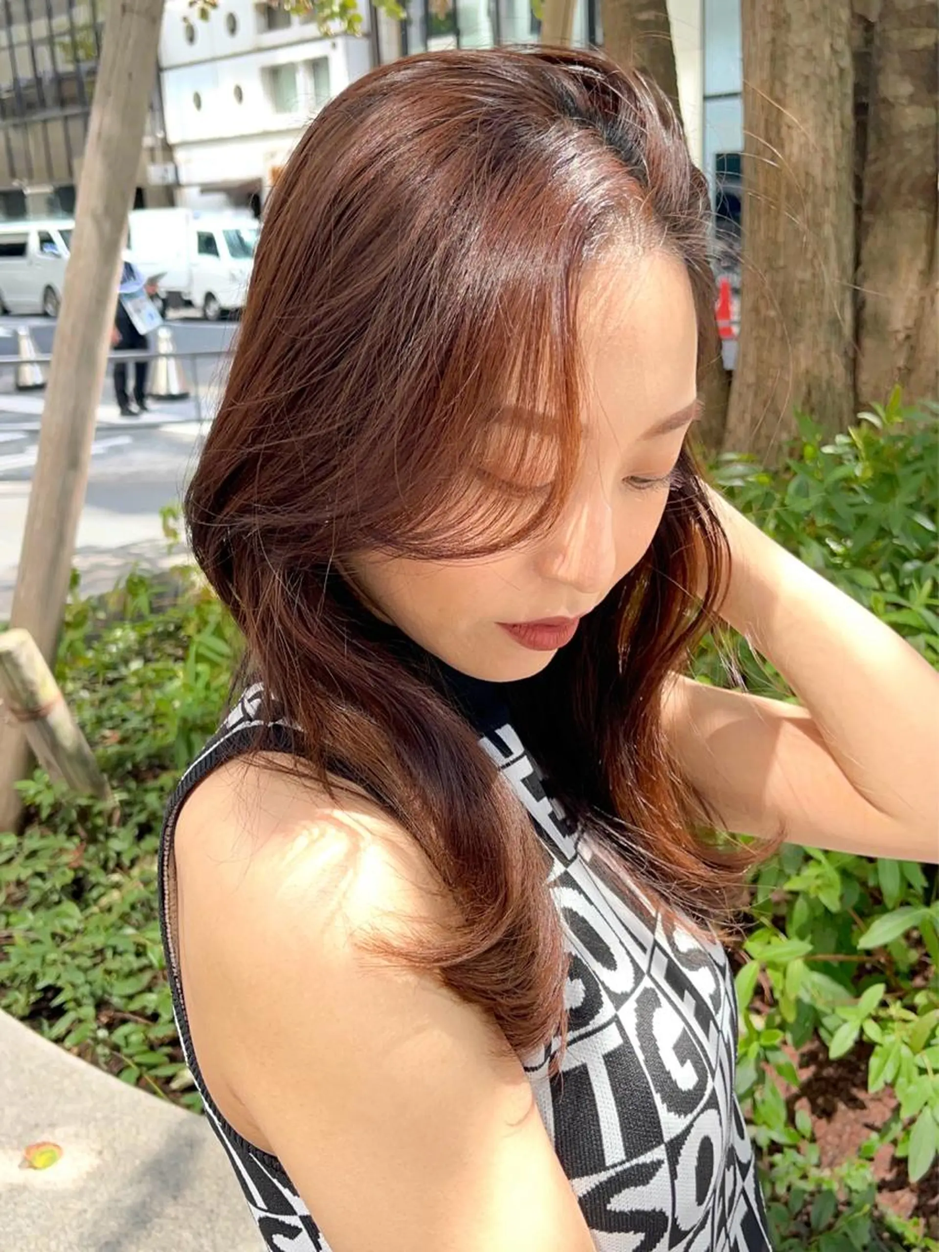 ロング カラー 顔周り特化/韓国ヘア /レイヤー/吉野幸大のヘアスタイル