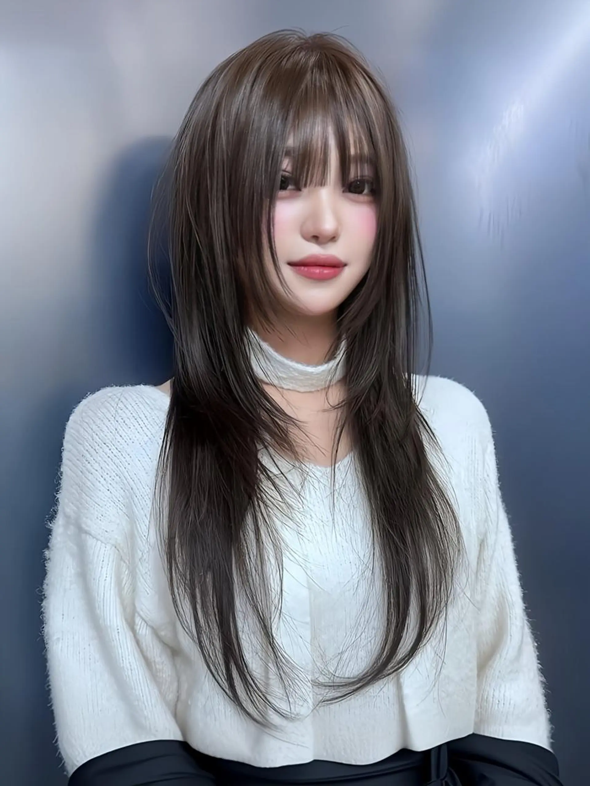 ロング カラー カラー ×シールエクステのヘアスタイル