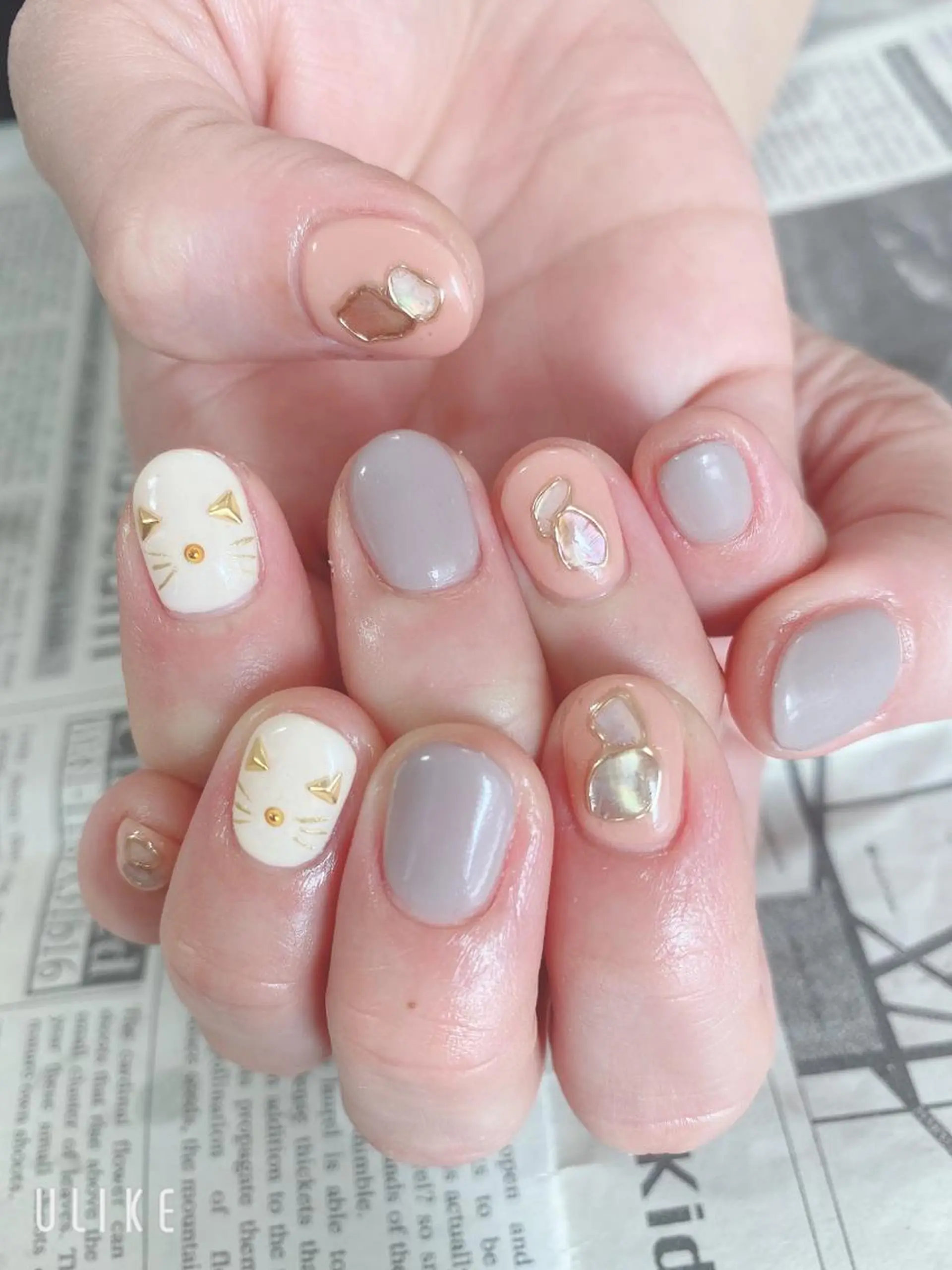 ネイル ミラーネイル ハンドネイル ハンドケア 森山 舞のネイルデザイン