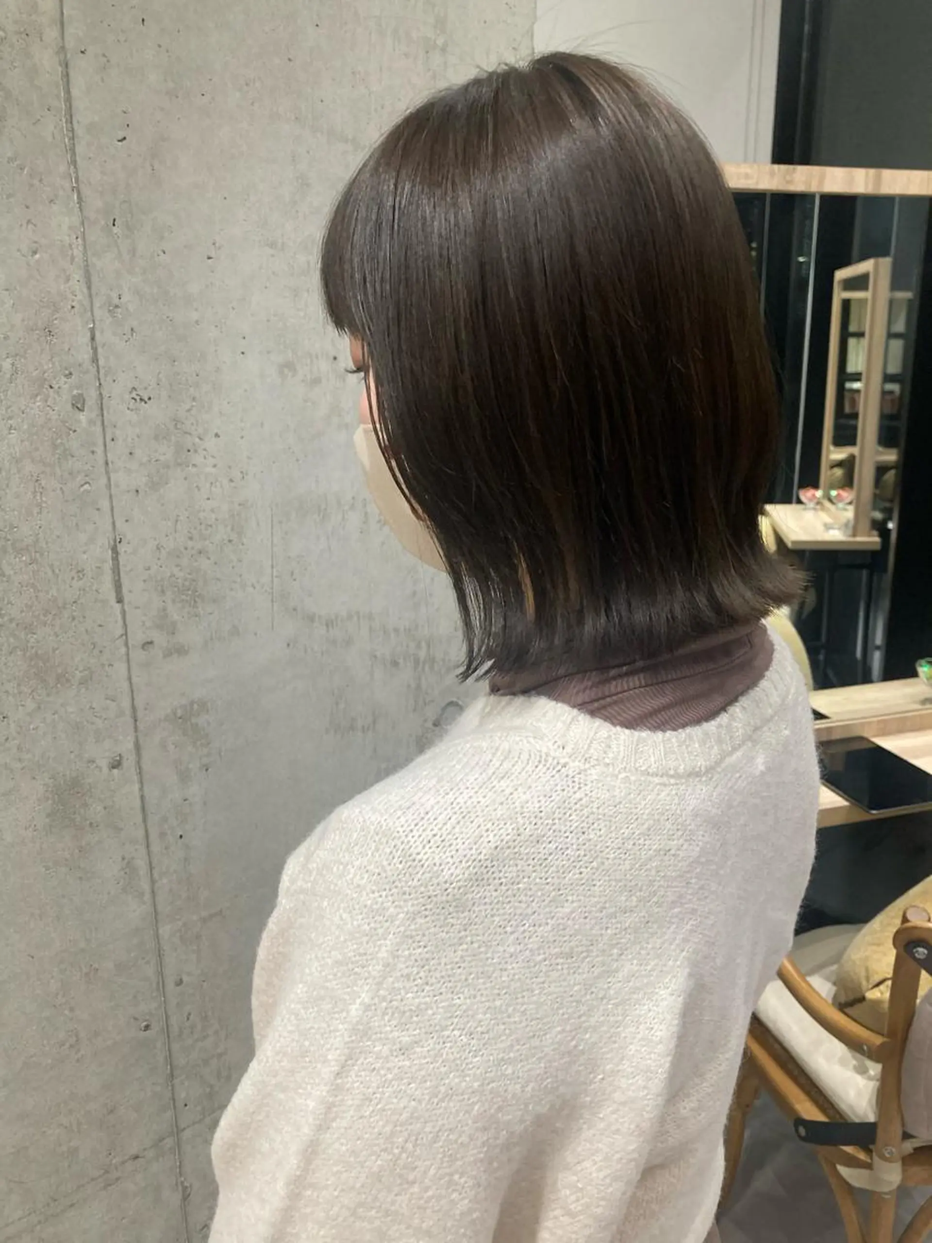 ショート ヘアカラー トリートメント ✨色持ちの良い艶 カラー✨蟹江真世のヘアスタイル