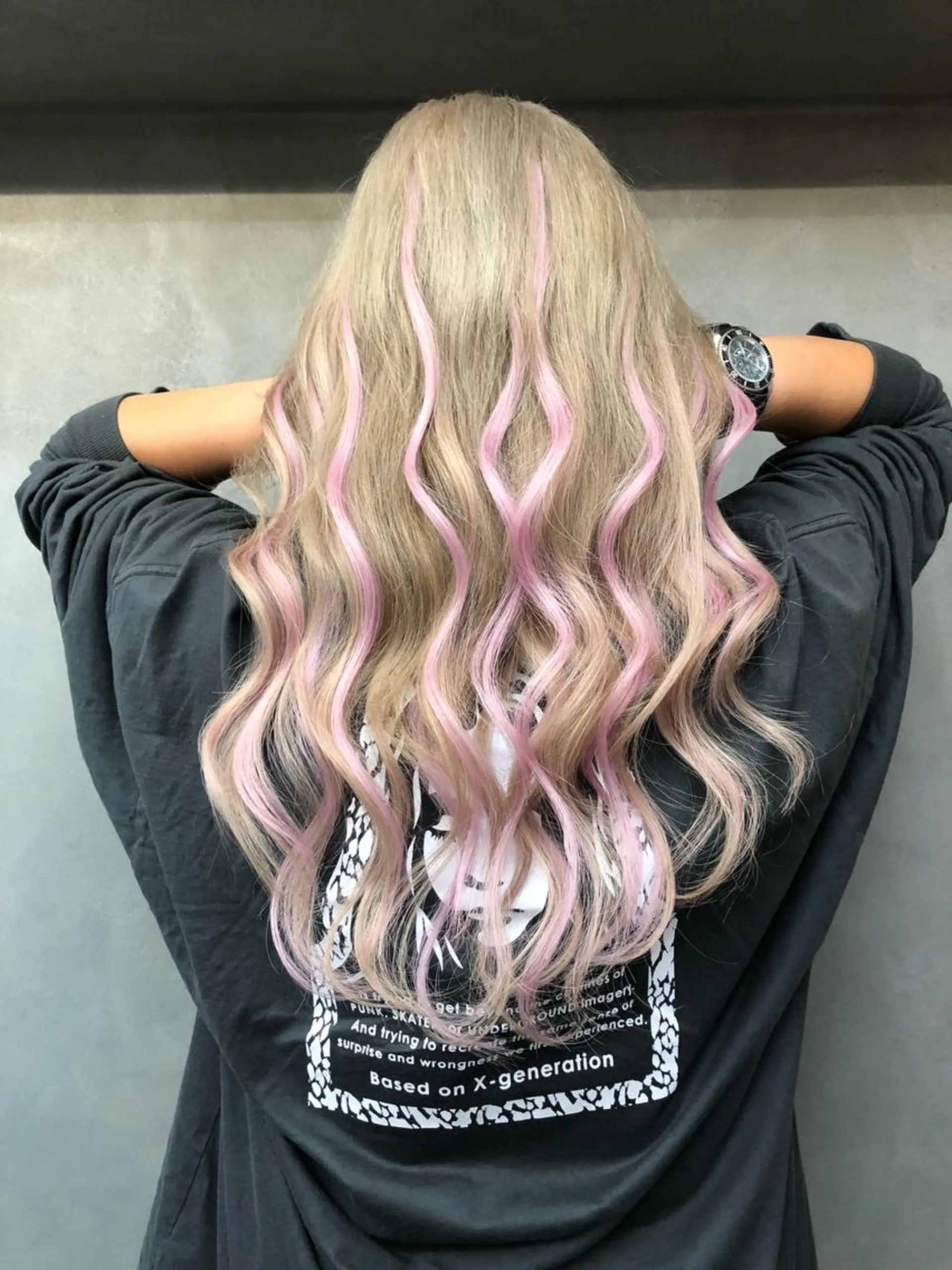 ロング シールエクステ エクステ エクステ 美魔女 美容師NAOのヘアスタイル